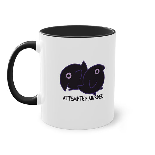Two Tone Mug - Attempted Murder Design - ALIQUOS