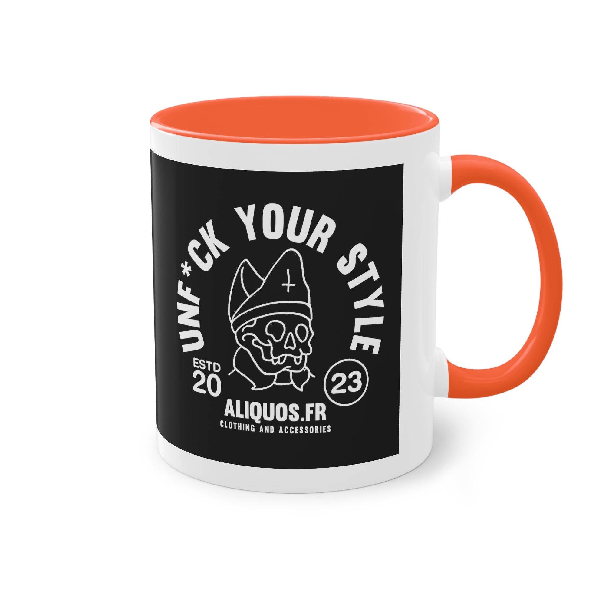 Evil Bishop Two-Tone Coffee Mug, 11oz - ALIQUOS