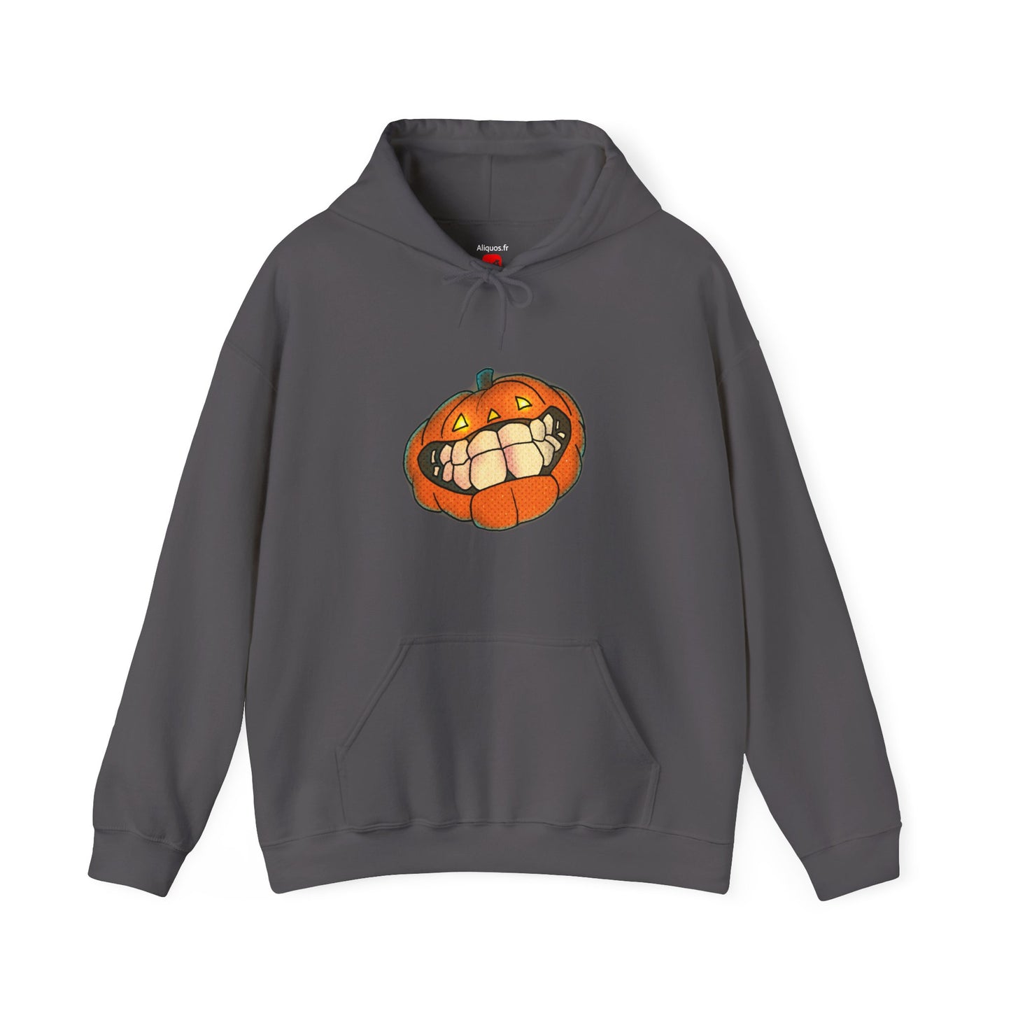 Sweat à capuche unisexe - Motif « citrouille souriante » 