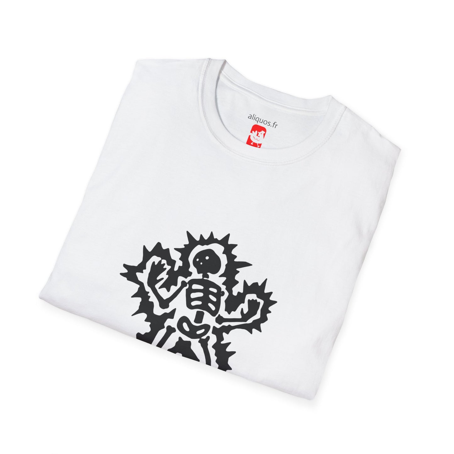 Unisex Tee - Halloween Skeleton 'Game Over' Design - ALIQUOS