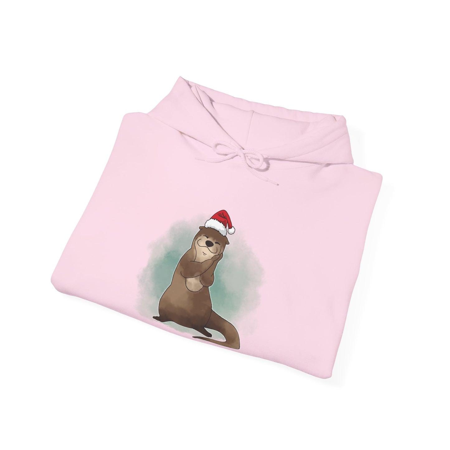 Sweat à capuche unisexe - Loutre de Noël 13 