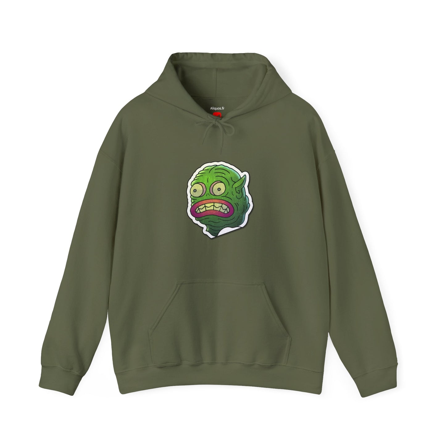 Unisex Hooded Sweatshirt - Water Monster Design - ALIQUOS