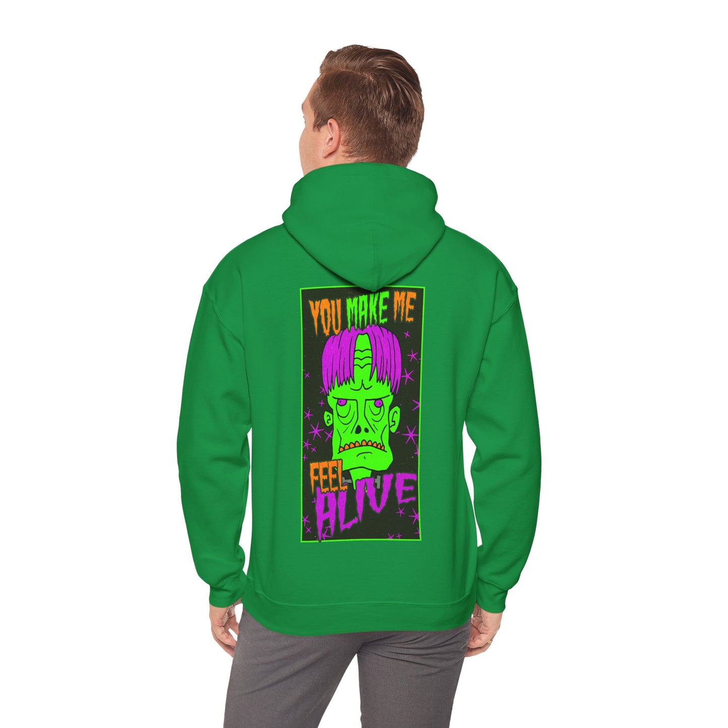 Unisex Hooded Sweatshirt - Frankenstein Monster Design - ALIQUOS
