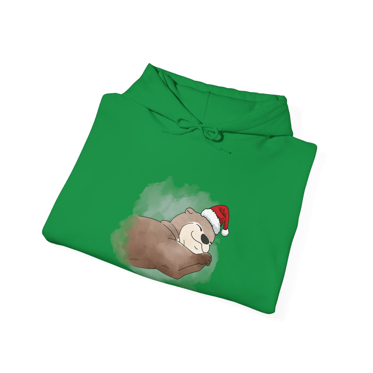 Sweat à capuche unisexe - Loutre de Noël 18 