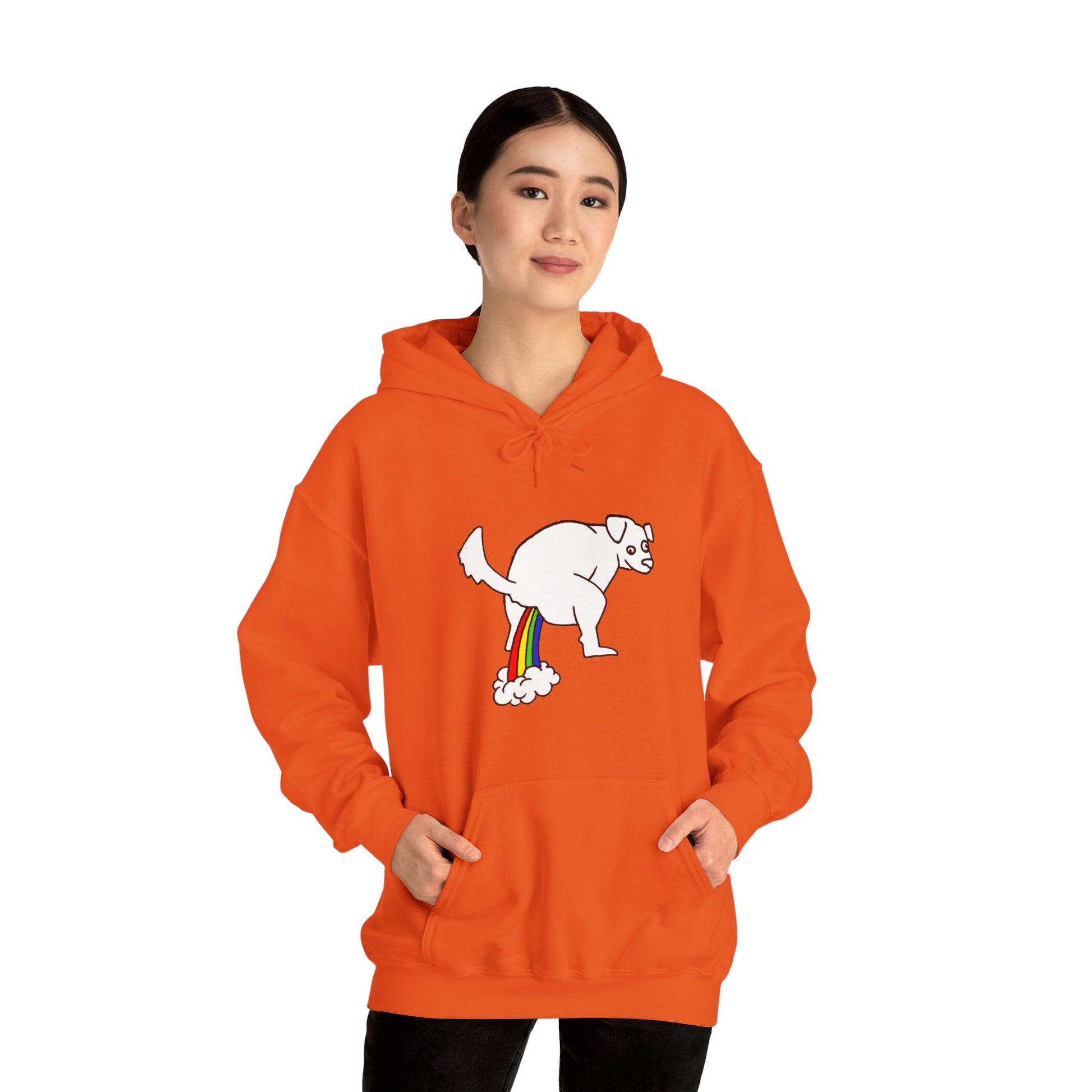 Unisex Hooded Sweatshirt -  Doggy Rainbow Factory - ALIQUOS