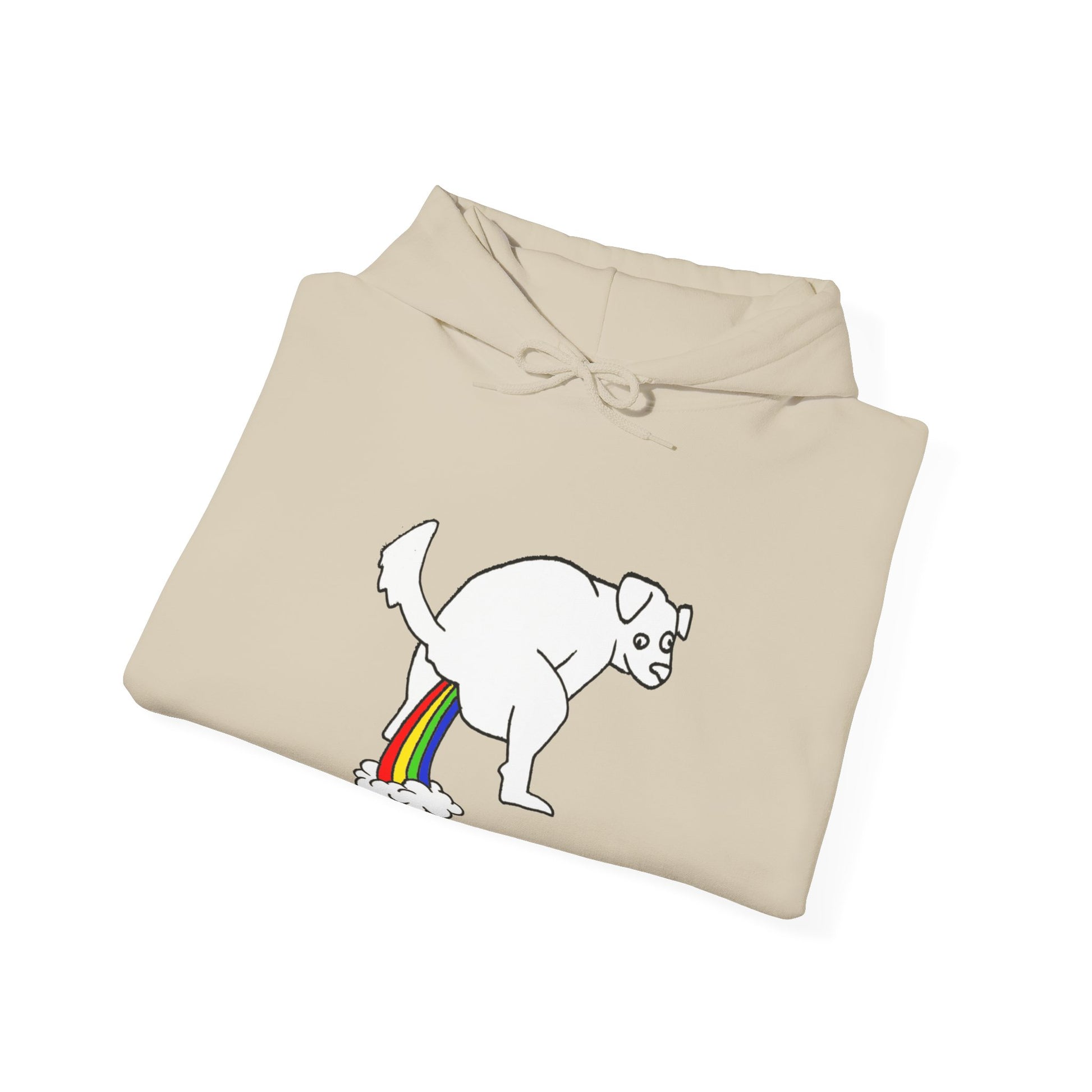 Unisex Hooded Sweatshirt -  Doggy Rainbow Factory - ALIQUOS