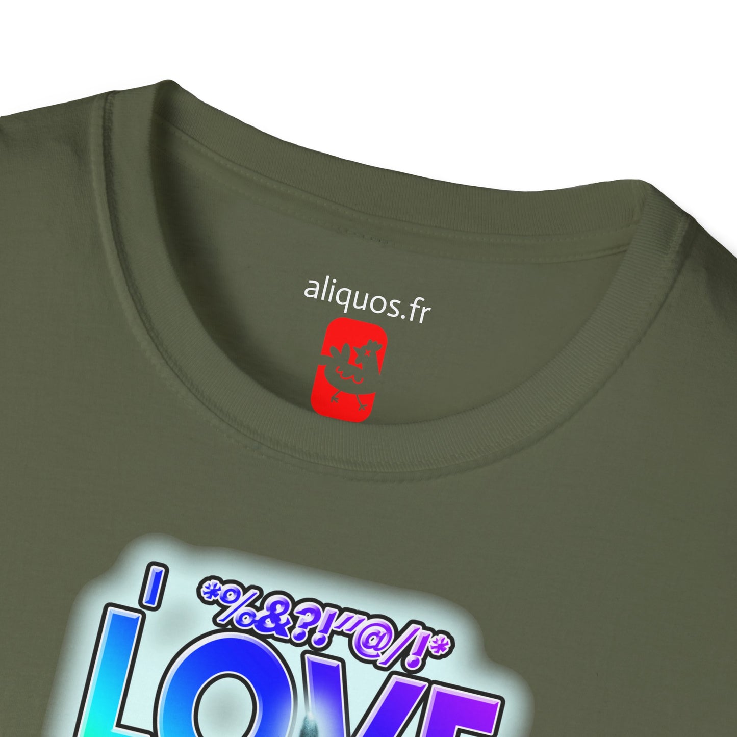 T-shirt unisexe - J'adore les requins - Aliquos 