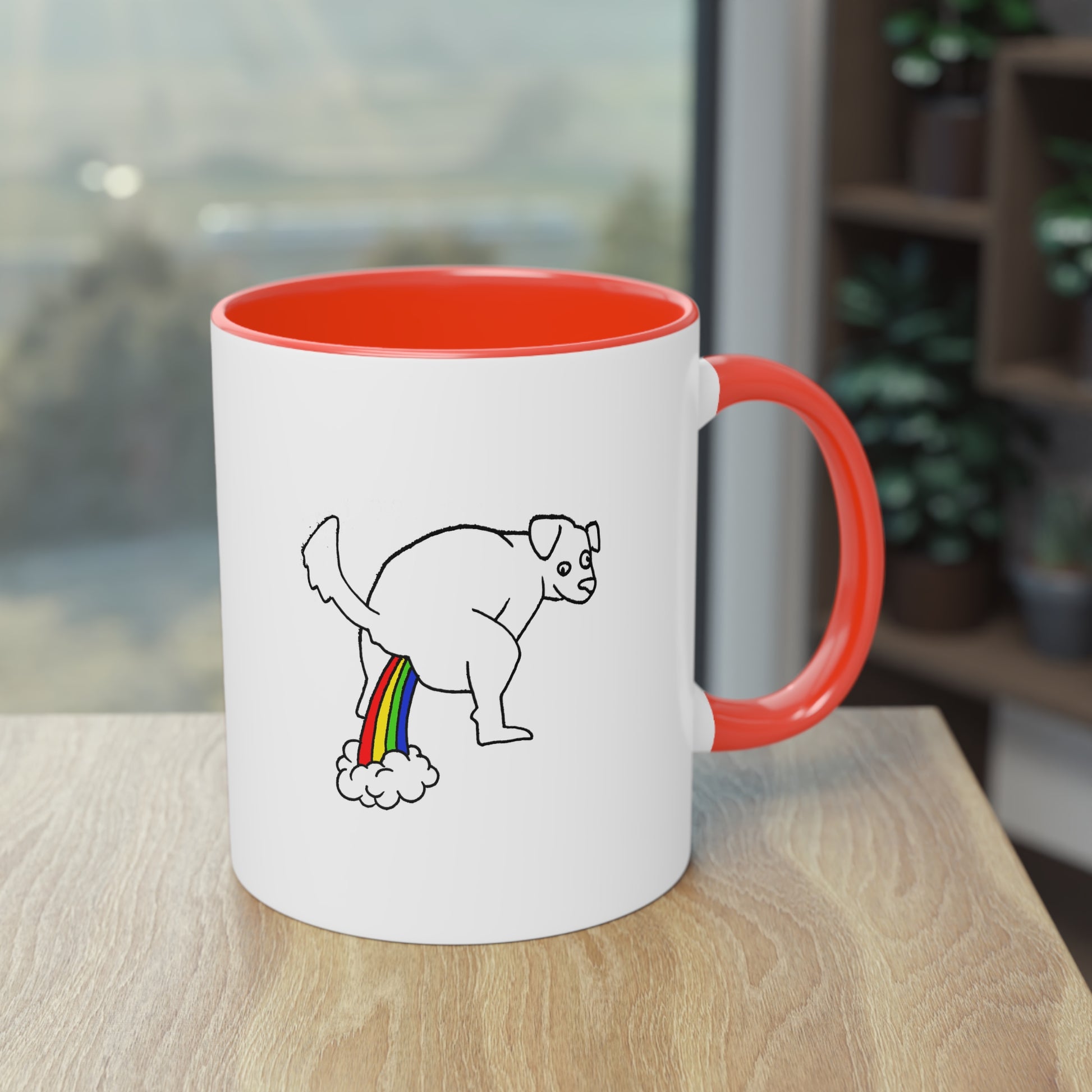 Two Tone Mug - Doggy Rainbow Factory - ALIQUOS