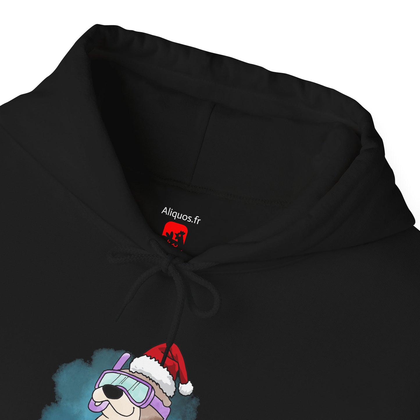 Sweat à capuche unisexe - Loutre de Noël 4 
