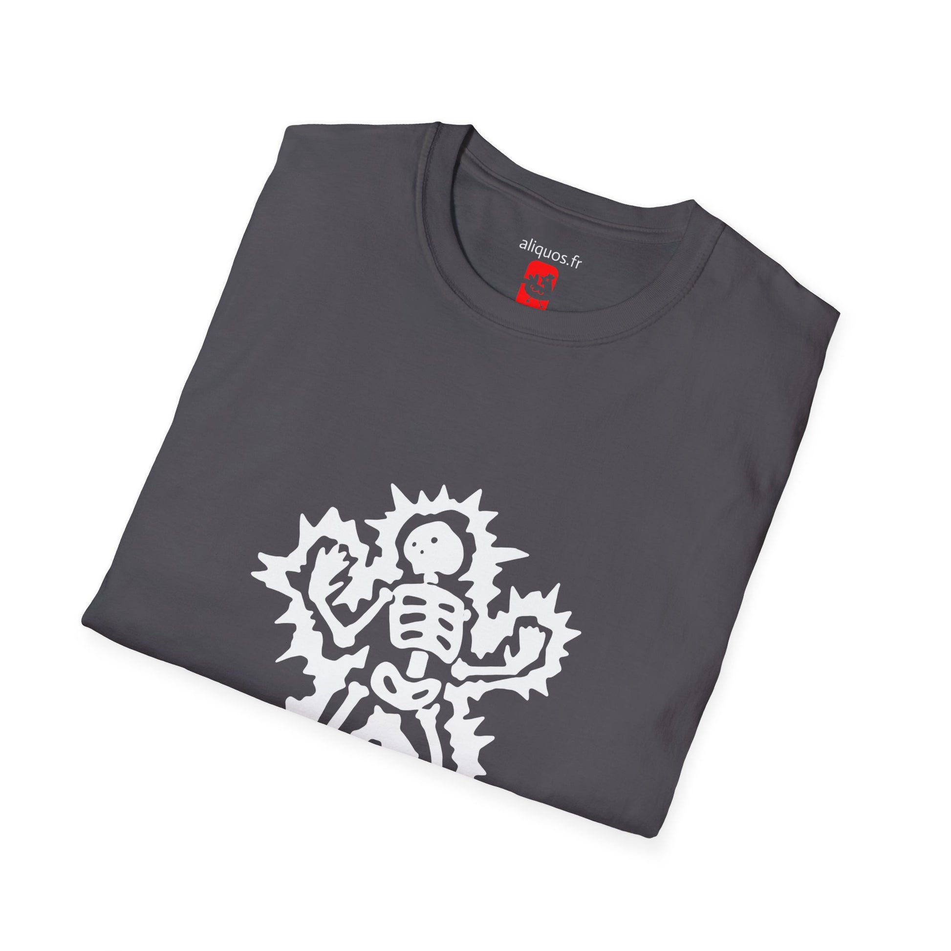 Unisex Tee - Halloween Skeleton 'Game Over' Design - ALIQUOS