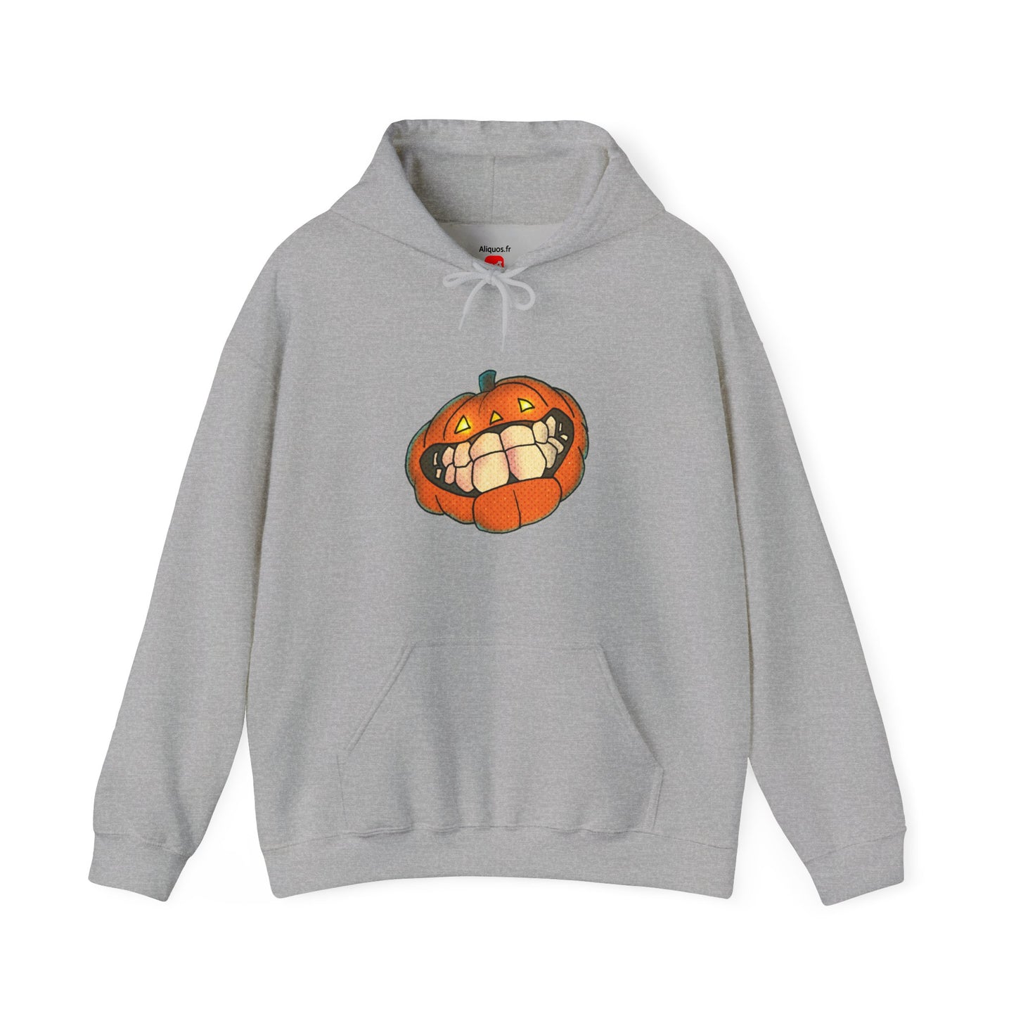 Sweat à capuche unisexe - Motif « citrouille souriante » 