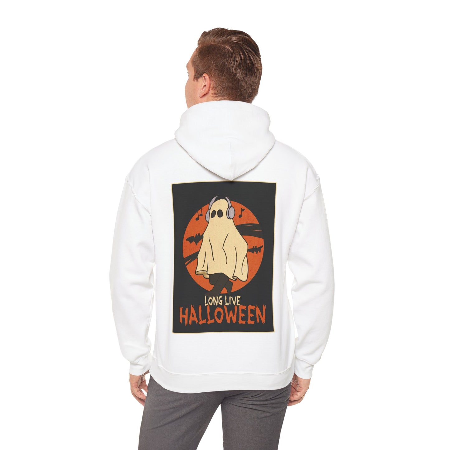 Sweat à capuche unisexe - Motif « Fantôme musical » 