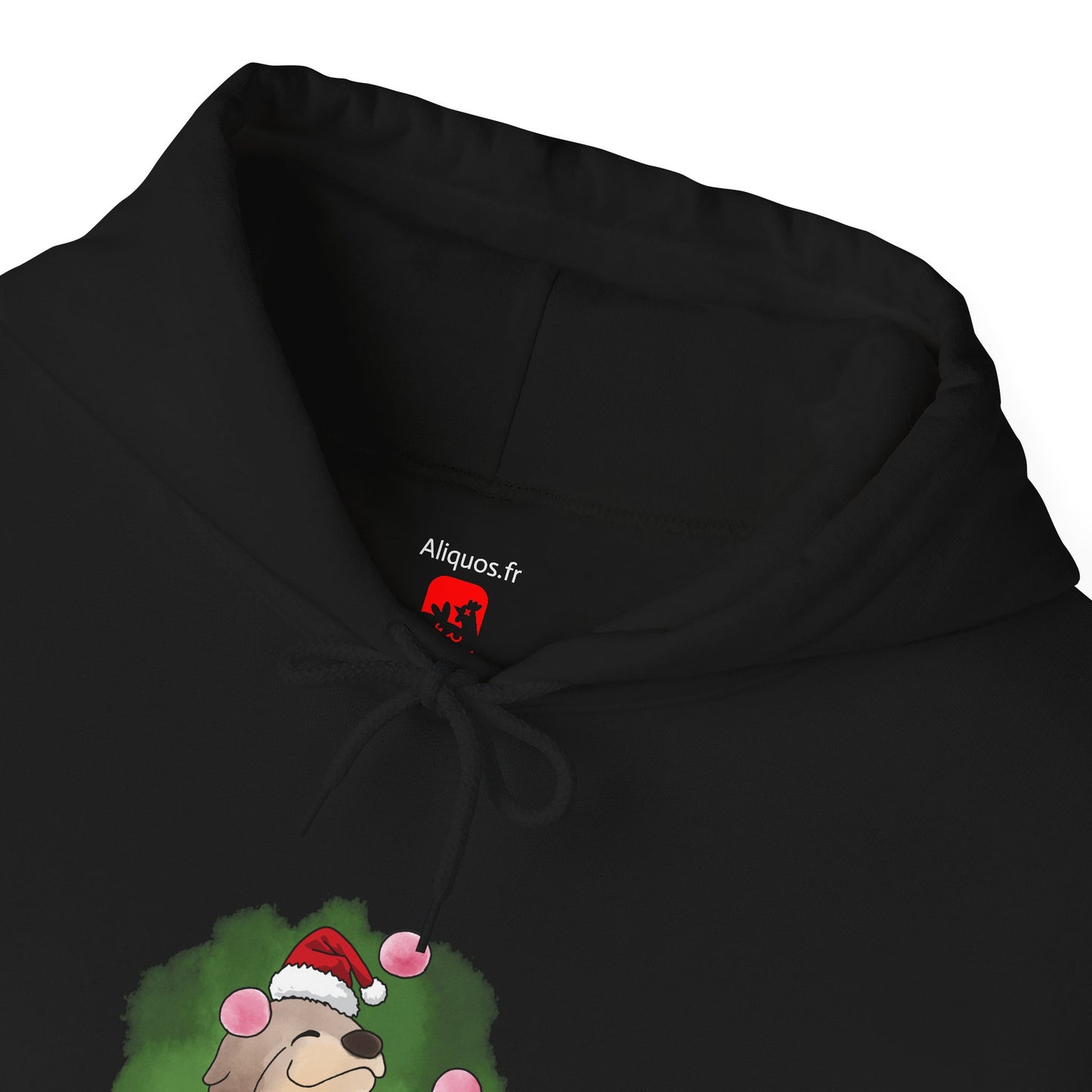 Sweat à capuche unisexe - Loutre de Noël 10 