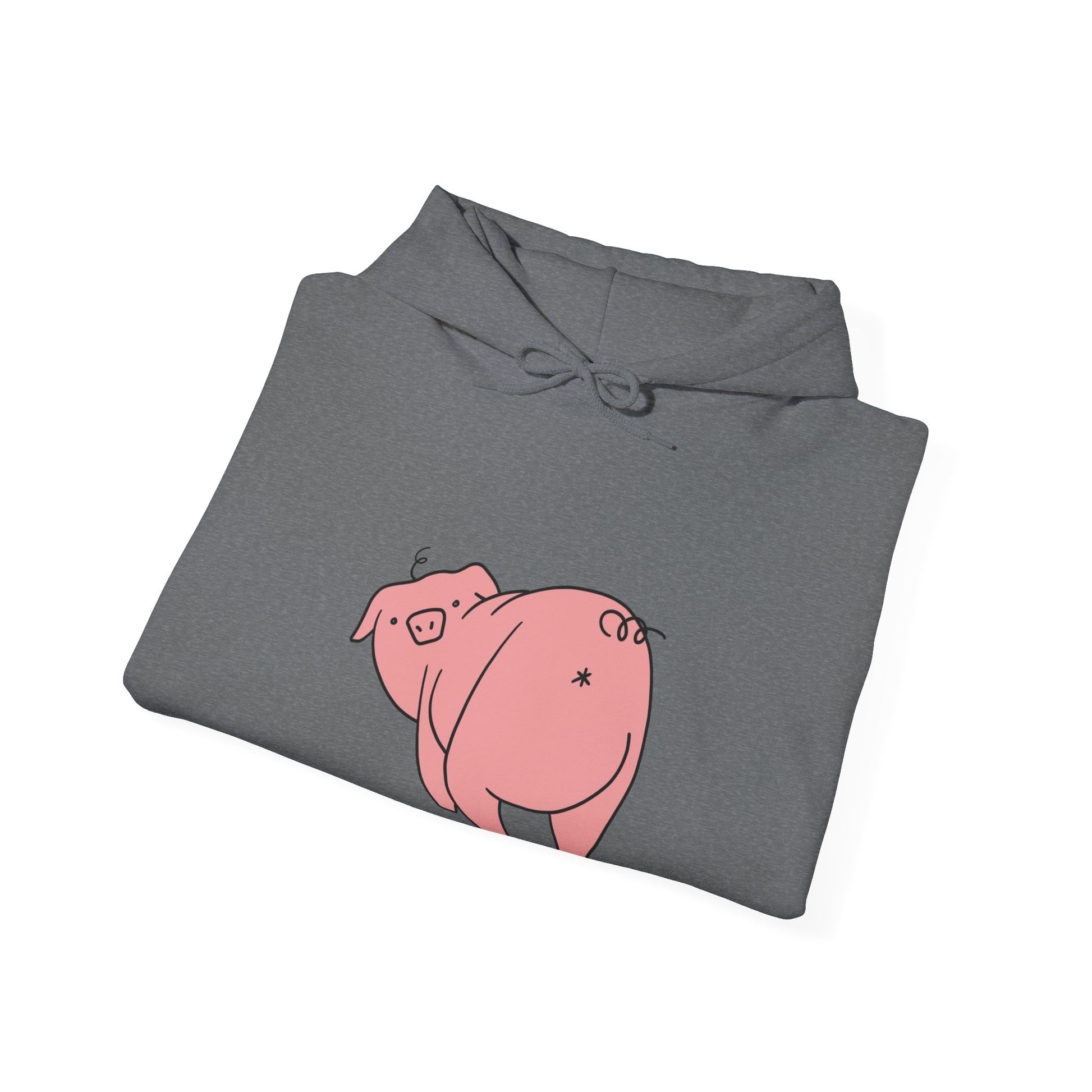 Piggy Rear Unisex Hooded Sweatshirt - ALIQUOS