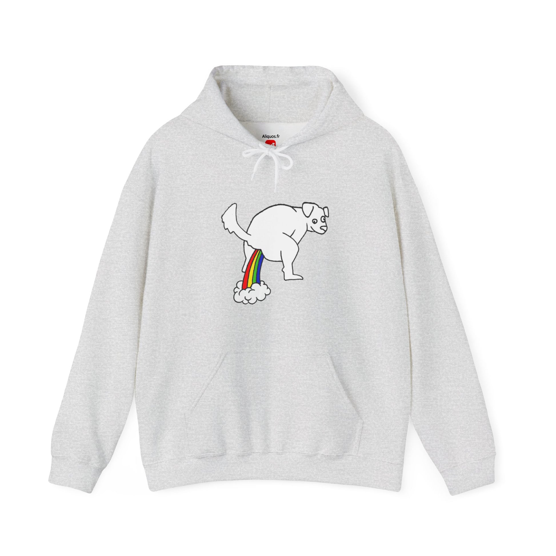 Unisex Hooded Sweatshirt -  Doggy Rainbow Factory - ALIQUOS
