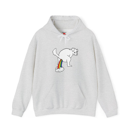 Unisex Hooded Sweatshirt -  Doggy Rainbow Factory - ALIQUOS