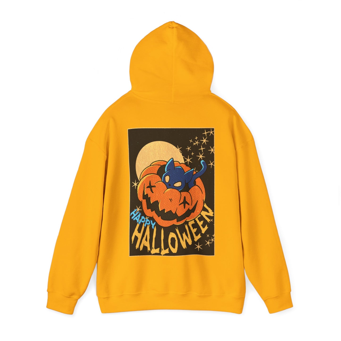 Sweat à capuche unisexe - Motif « Kitty Pumpkin » 