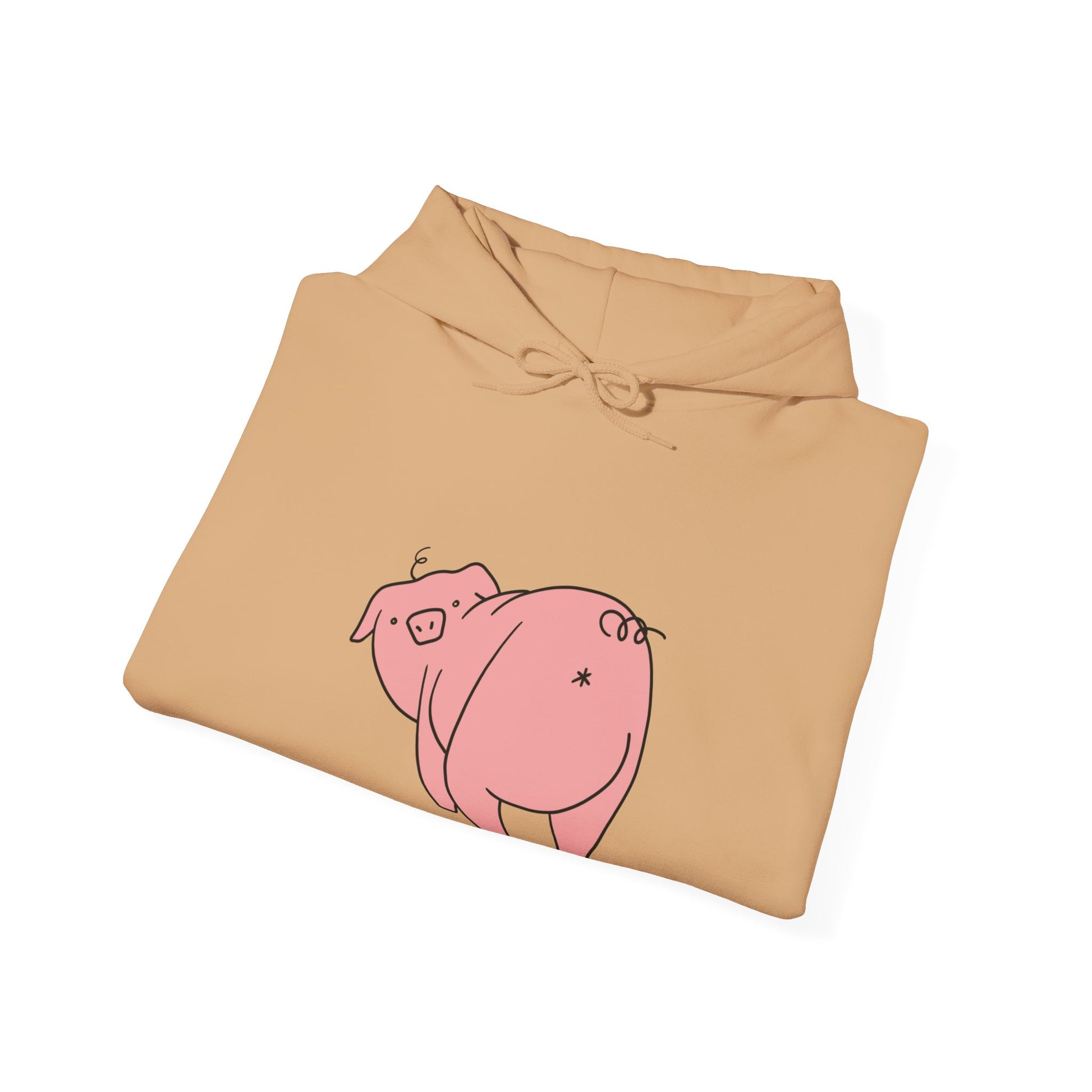 Piggy Rear Unisex Hooded Sweatshirt - ALIQUOS