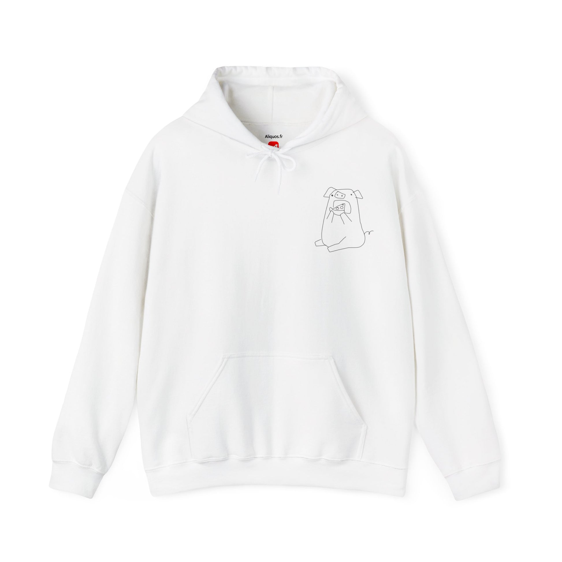 Pizza Piggy Unisex Hooded Sweatshirt - ALIQUOS