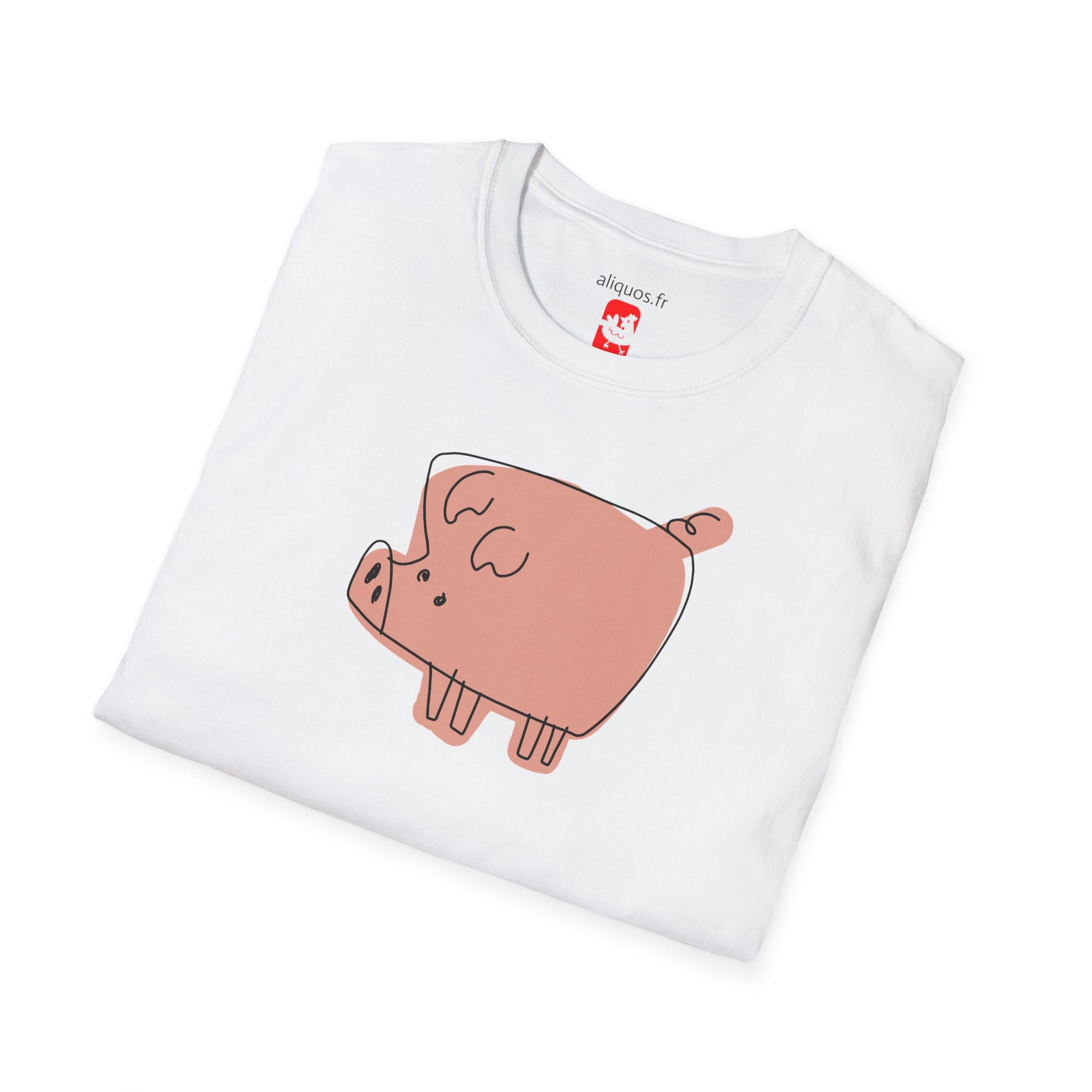 Blocky Piggy Unisex Tee - ALIQUOS