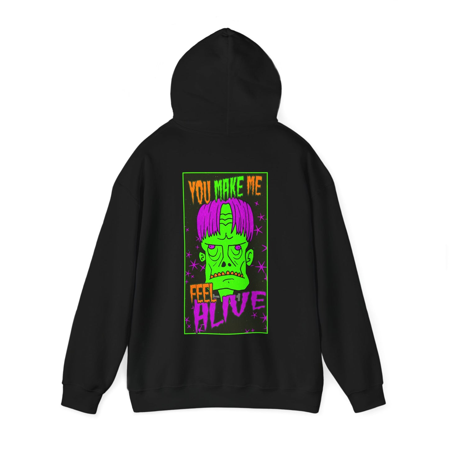 Unisex Hooded Sweatshirt - Frankenstein Monster Design - ALIQUOS