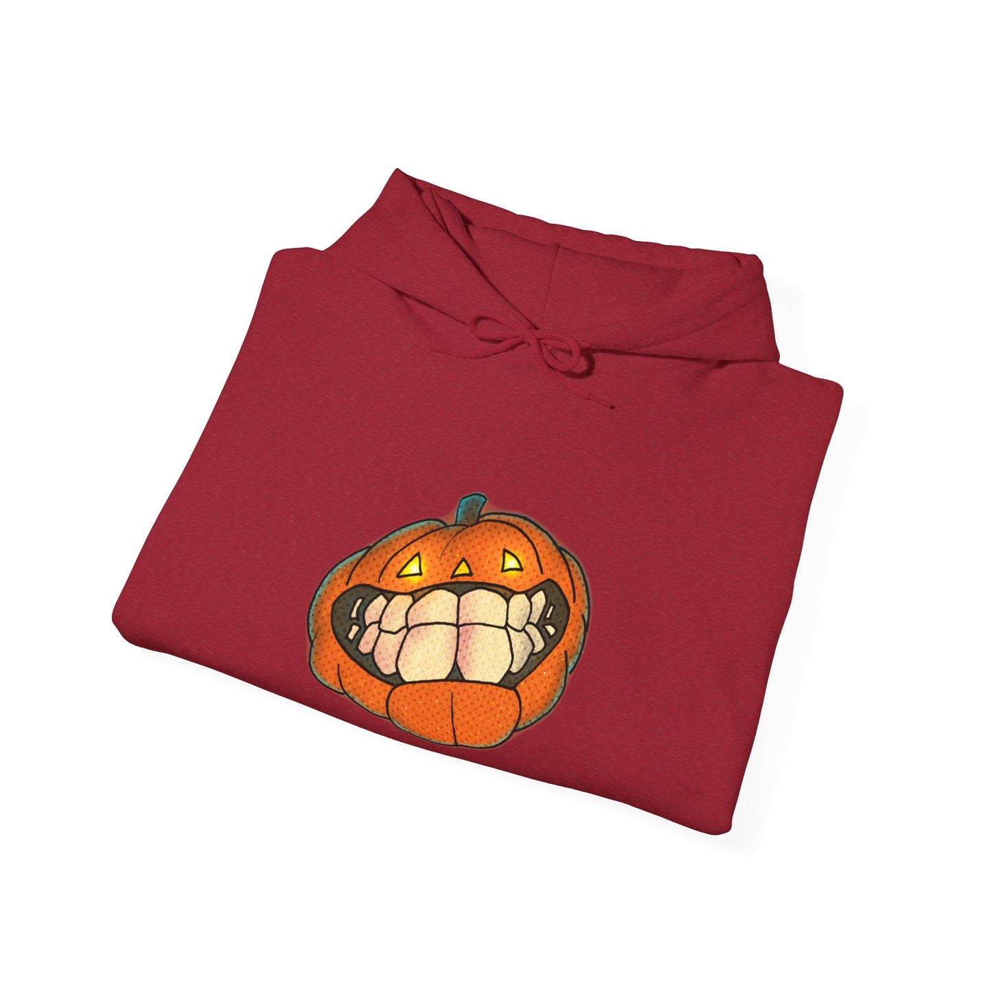 Sweat à capuche unisexe - Motif « citrouille souriante » 