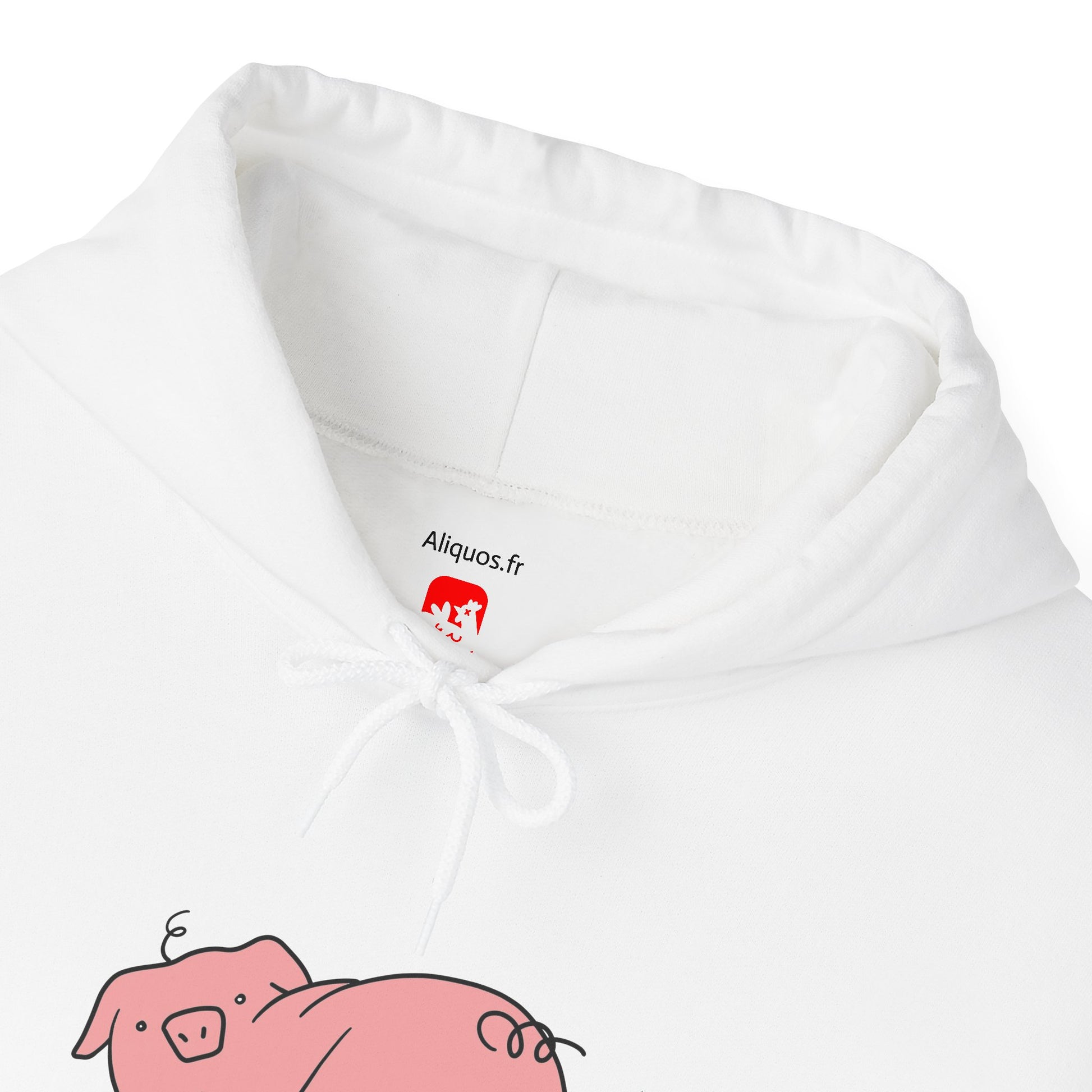 Piggy Rear Unisex Hooded Sweatshirt - ALIQUOS