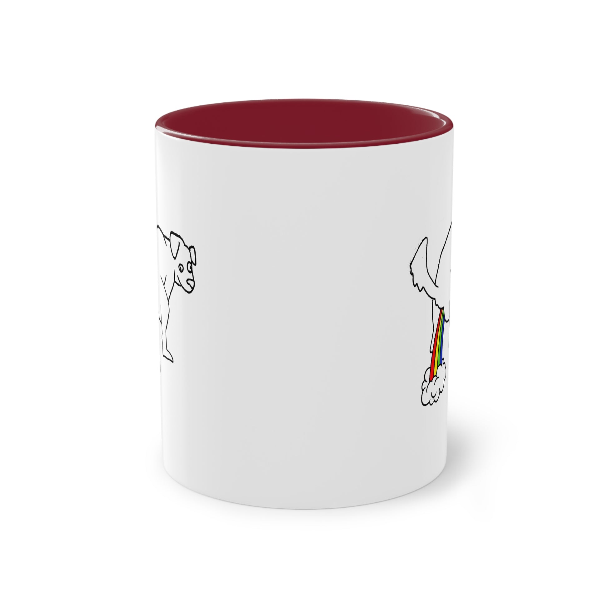 Two Tone Mug - Doggy Rainbow Factory - ALIQUOS