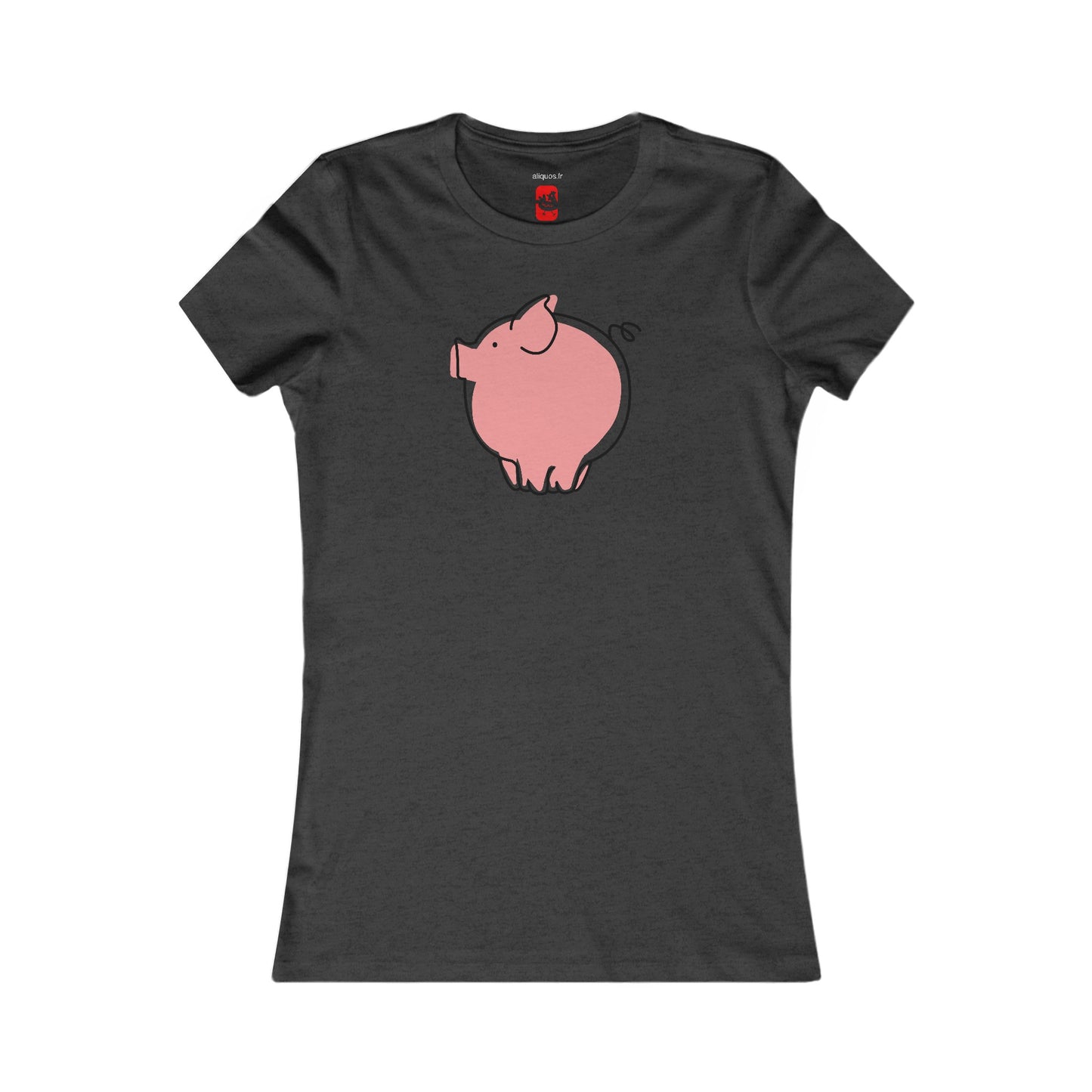 Pudgy Piggy Women's fitted Tee - ALIQUOS