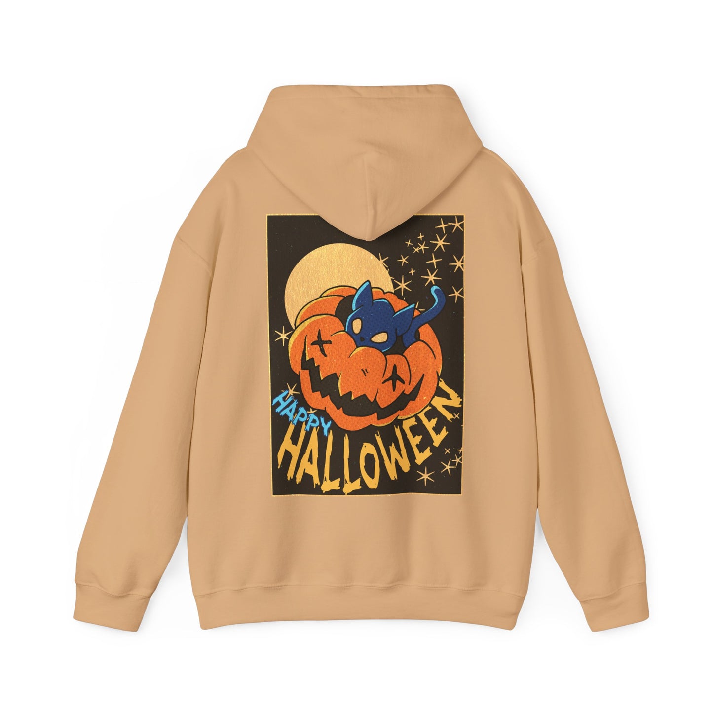 Sweat à capuche unisexe - Motif « Kitty Pumpkin » 