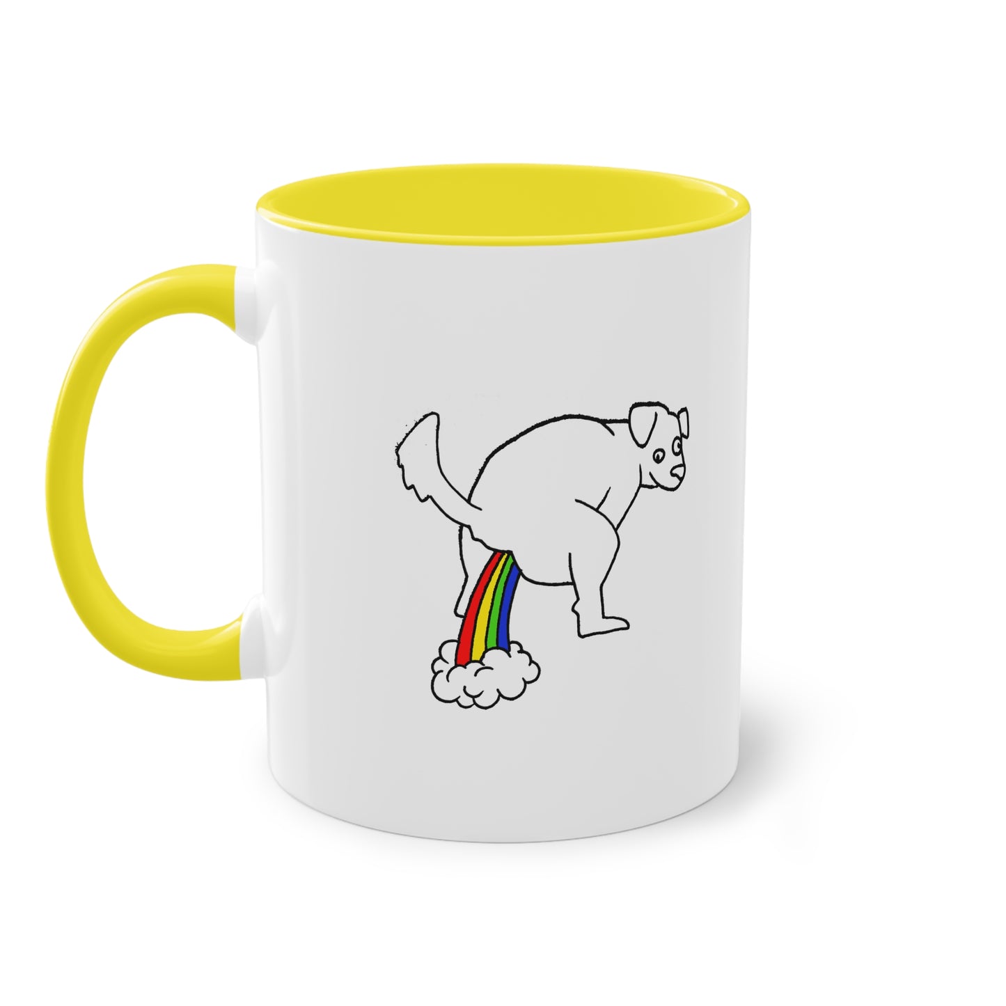 Two Tone Mug - Doggy Rainbow Factory - ALIQUOS
