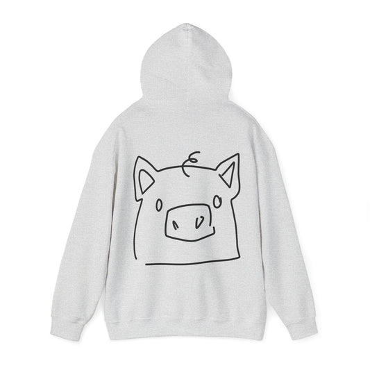Piggy Face Unisex Hooded Sweatshirt - ALIQUOS