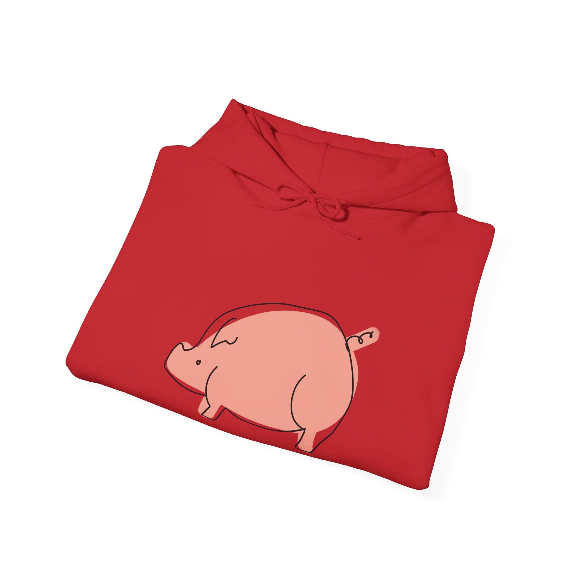 Chubby Piggy Unisex Hooded Sweatshirt - ALIQUOS