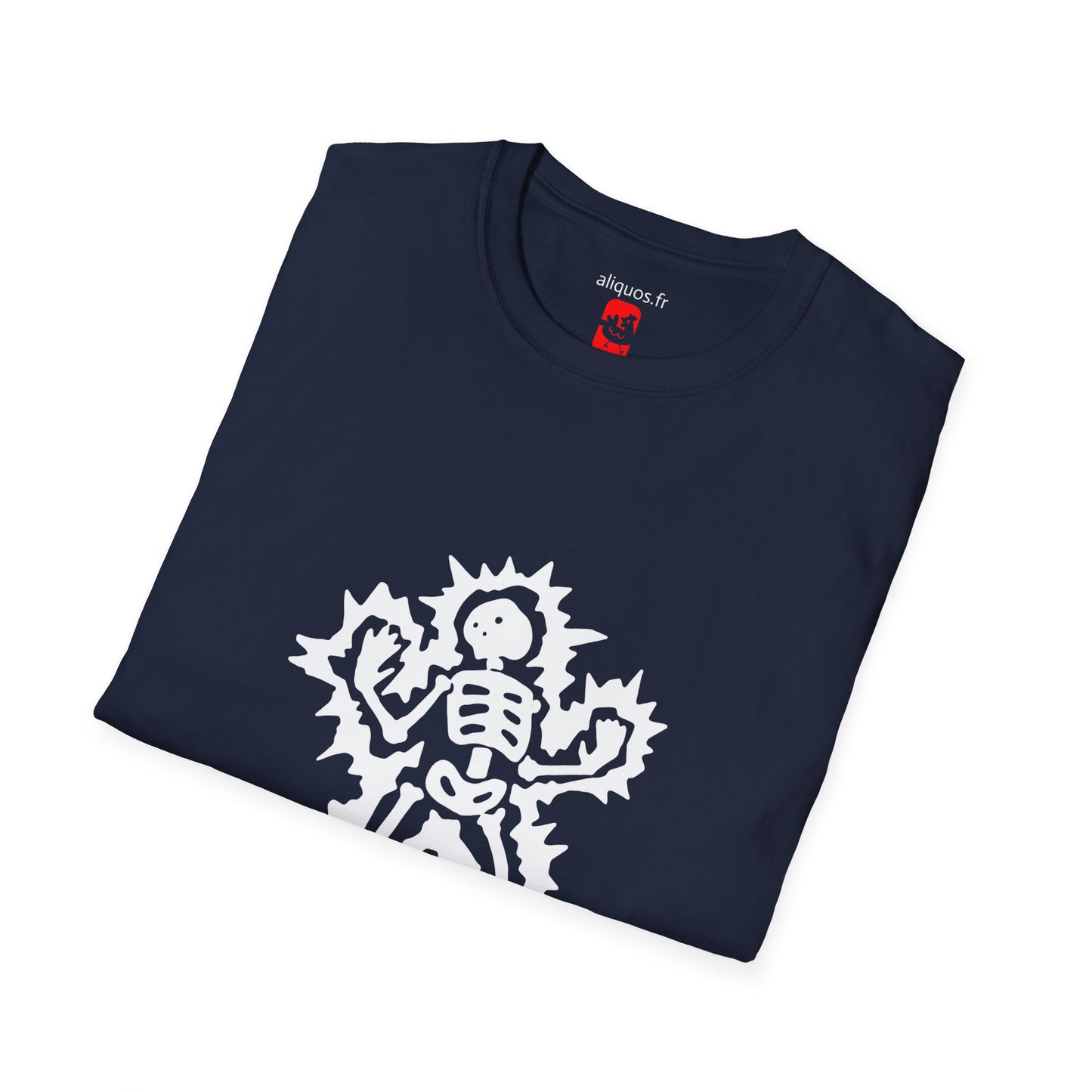 Unisex Tee - Halloween Skeleton 'Game Over' Design - ALIQUOS