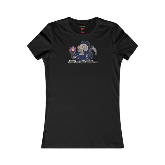 Women's Fitted Tee - Kill 'Em With Kindness Design - ALIQUOS