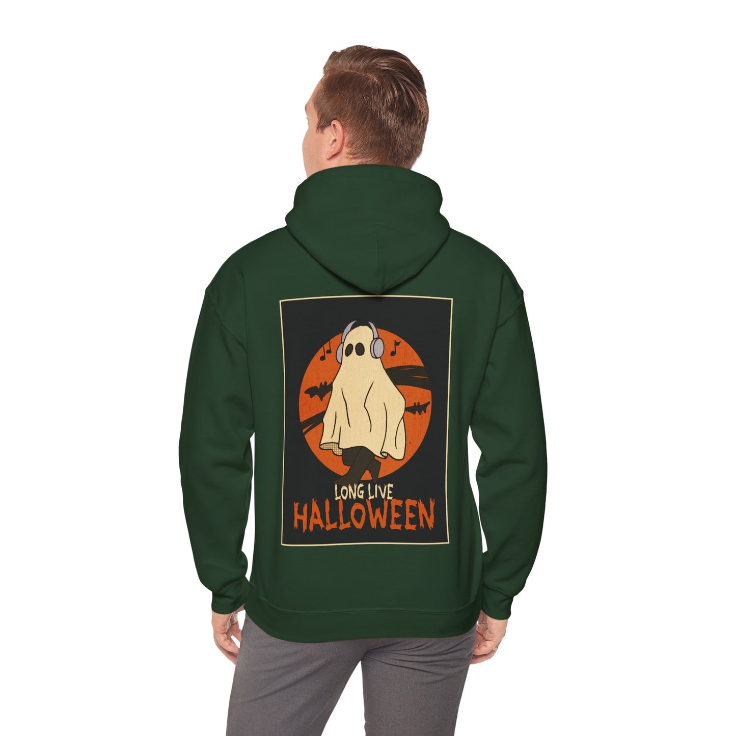 Sweat à capuche unisexe - Motif « Fantôme musical » 