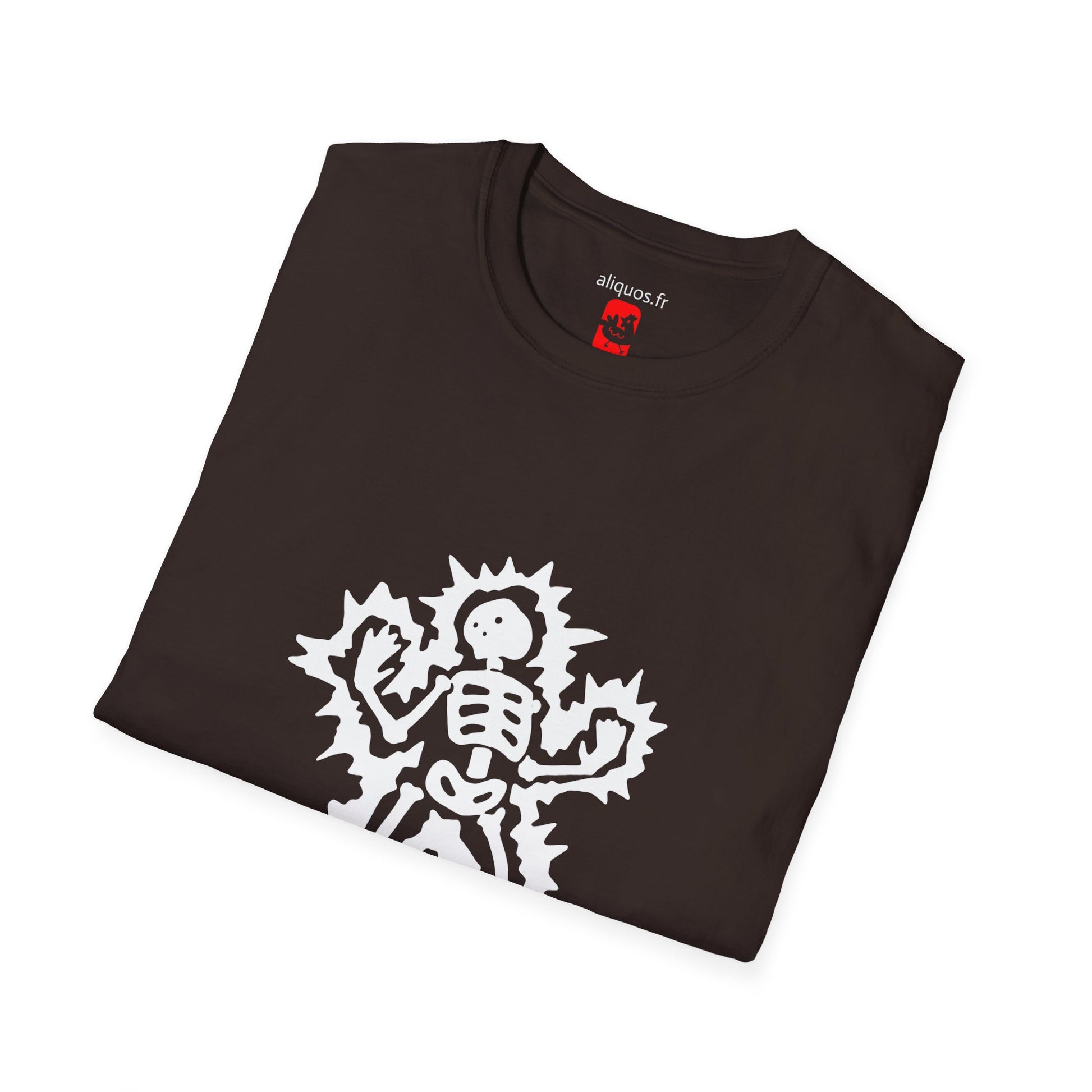 Unisex Tee - Halloween Skeleton 'Game Over' Design - ALIQUOS