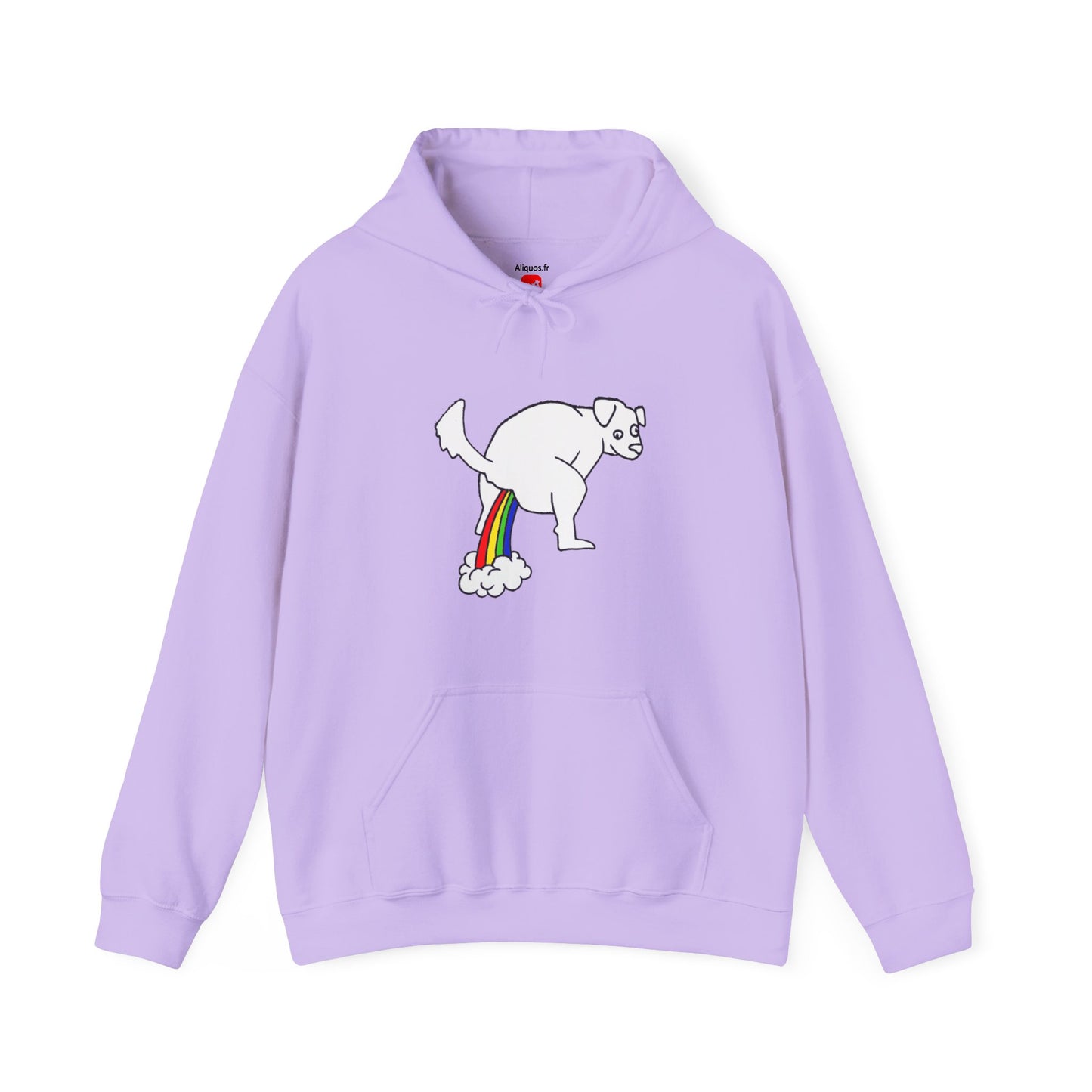 Unisex Hooded Sweatshirt -  Doggy Rainbow Factory - ALIQUOS