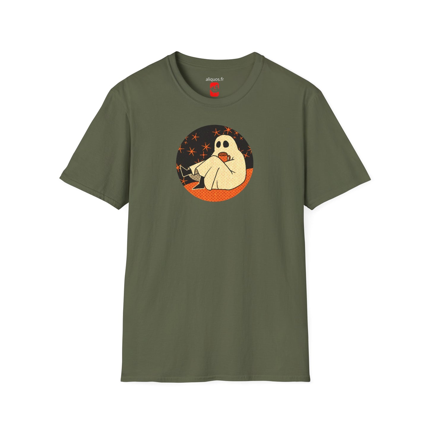 Unisex T-Shirt - 'Moonlit Coffee' Design