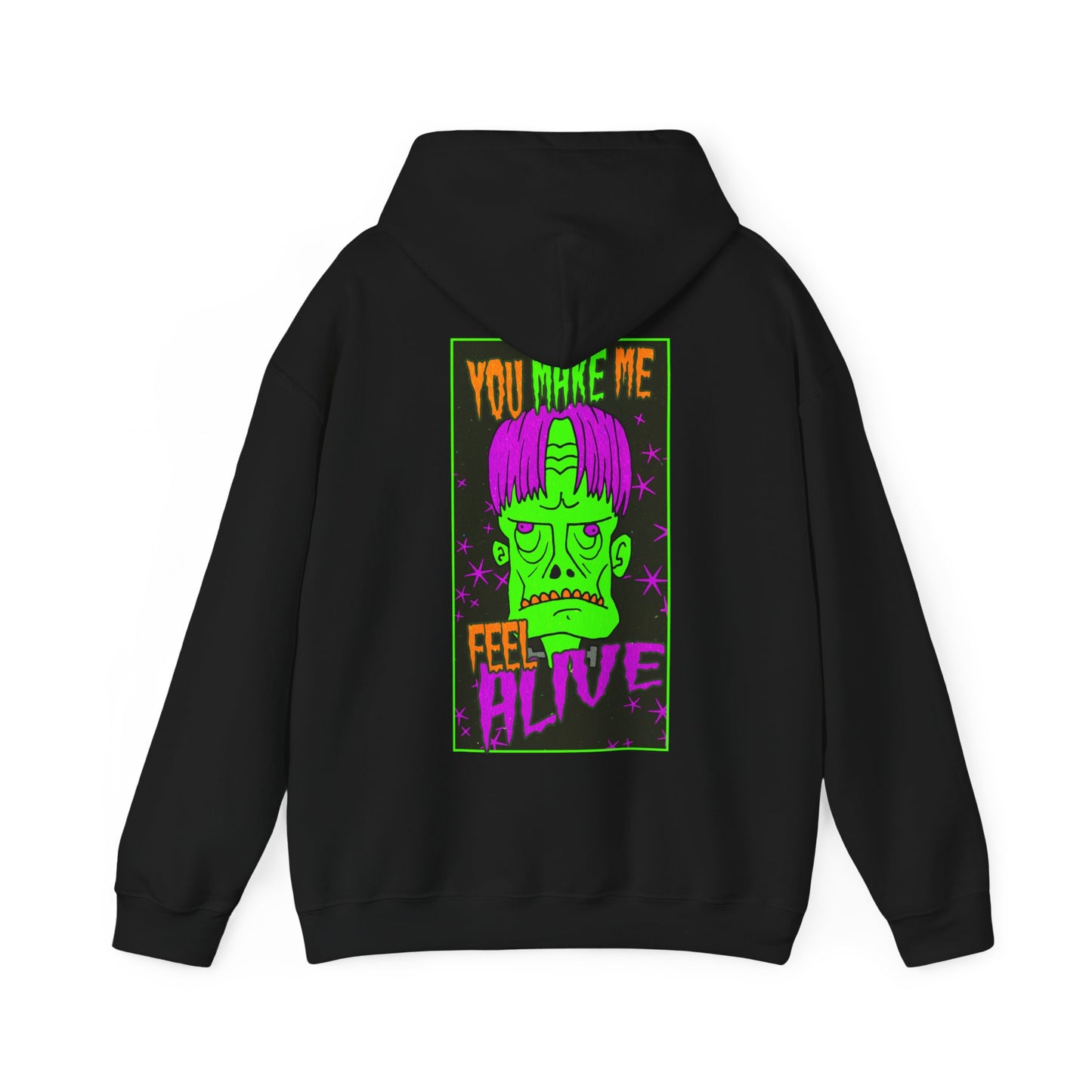 Unisex Hooded Sweatshirt - Frankenstein Monster Design - ALIQUOS