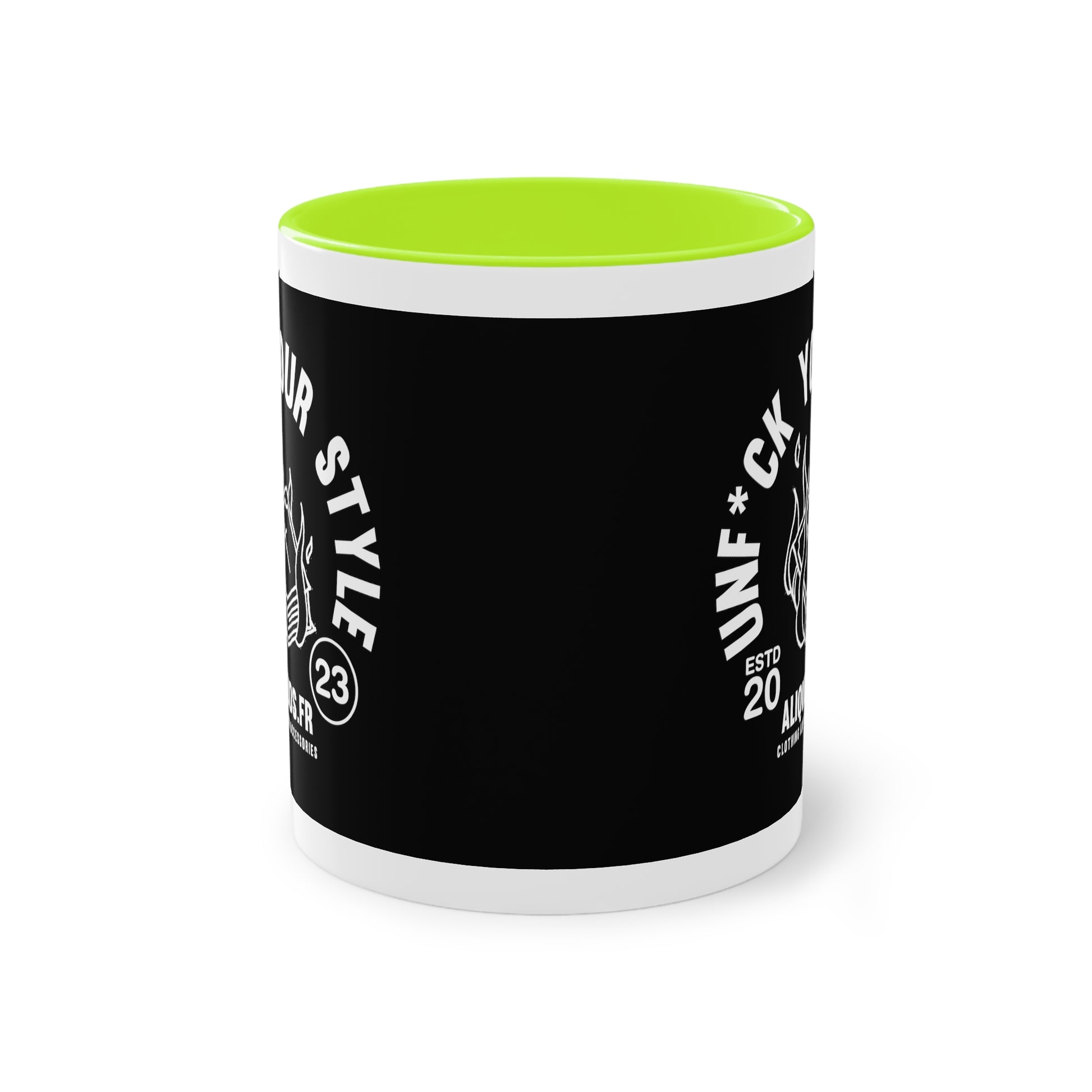Burning Book Two-Tone Coffee Mug, 11oz - ALIQUOS