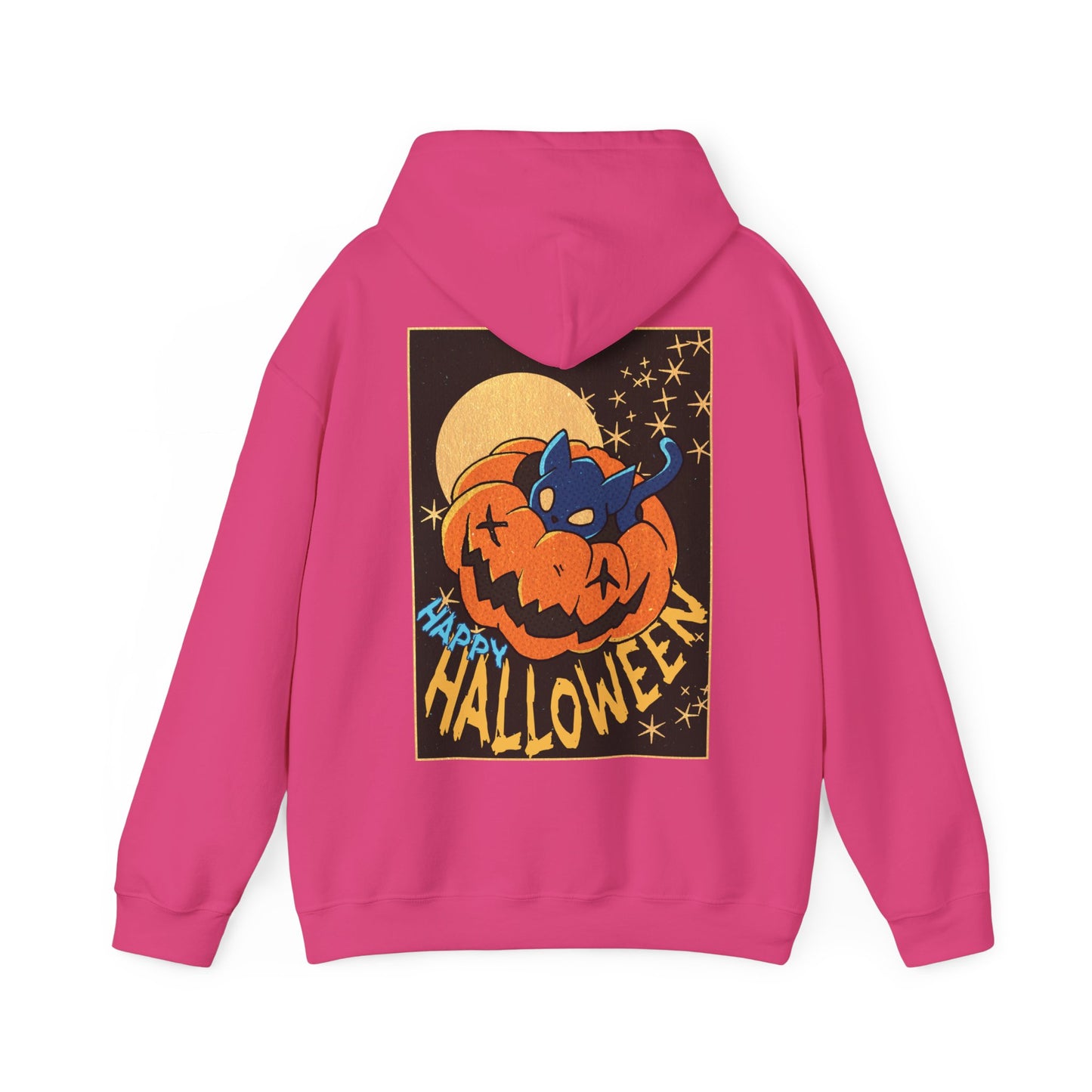 Sweat à capuche unisexe - Motif « Kitty Pumpkin » 
