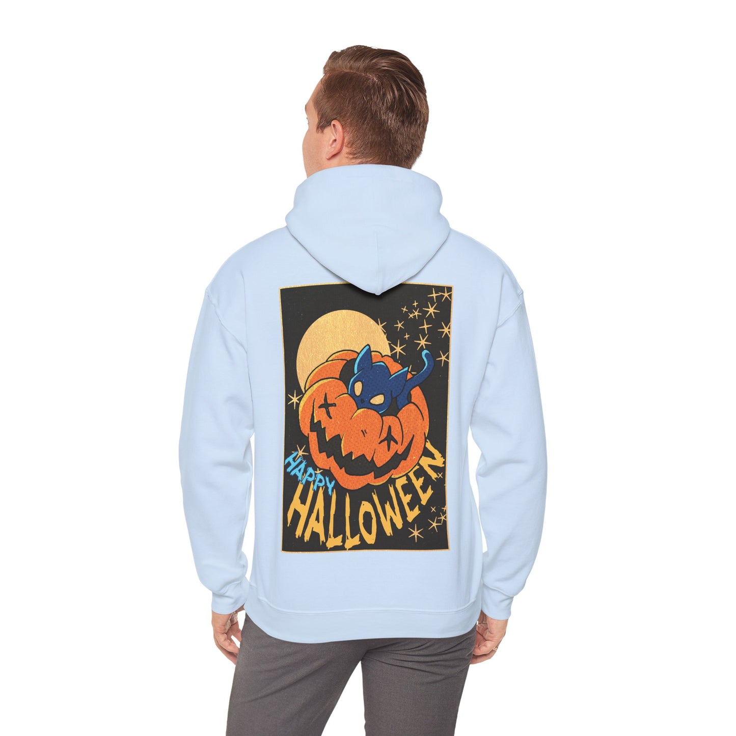 Sweat à capuche unisexe - Motif « Kitty Pumpkin » 