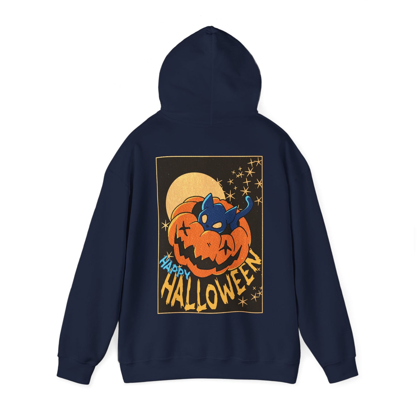 Sweat à capuche unisexe - Motif « Kitty Pumpkin » 