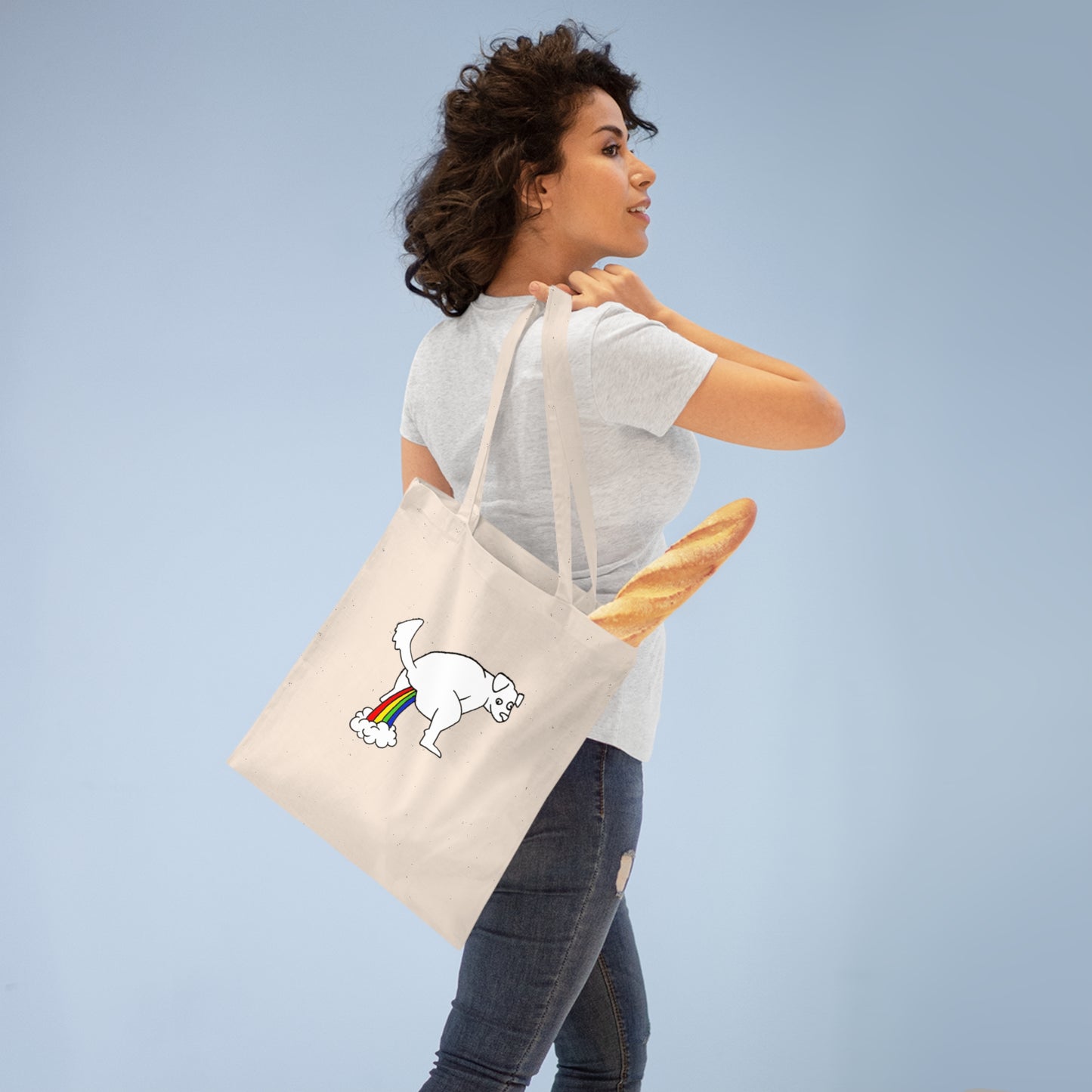 Tote Bag - 'Doggy Rainbow Factory' - ALIQUOS