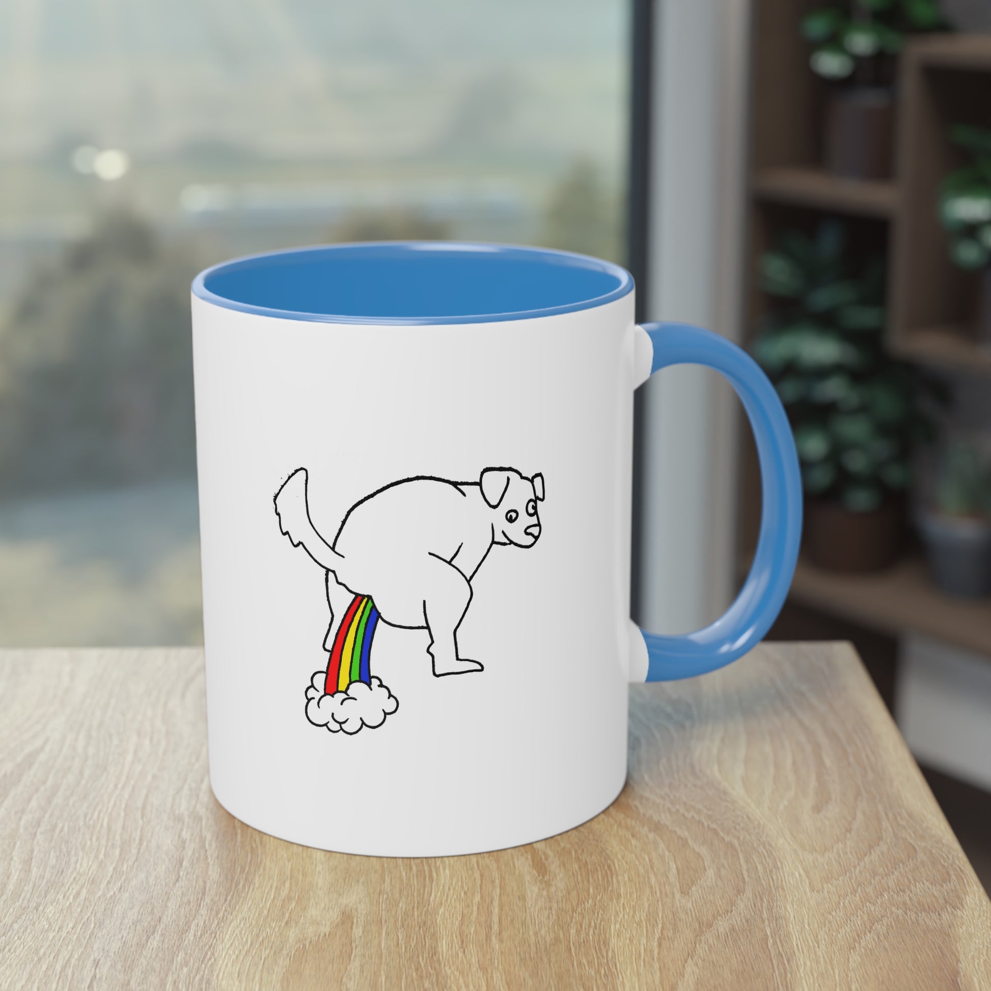 Two Tone Mug - Doggy Rainbow Factory - ALIQUOS