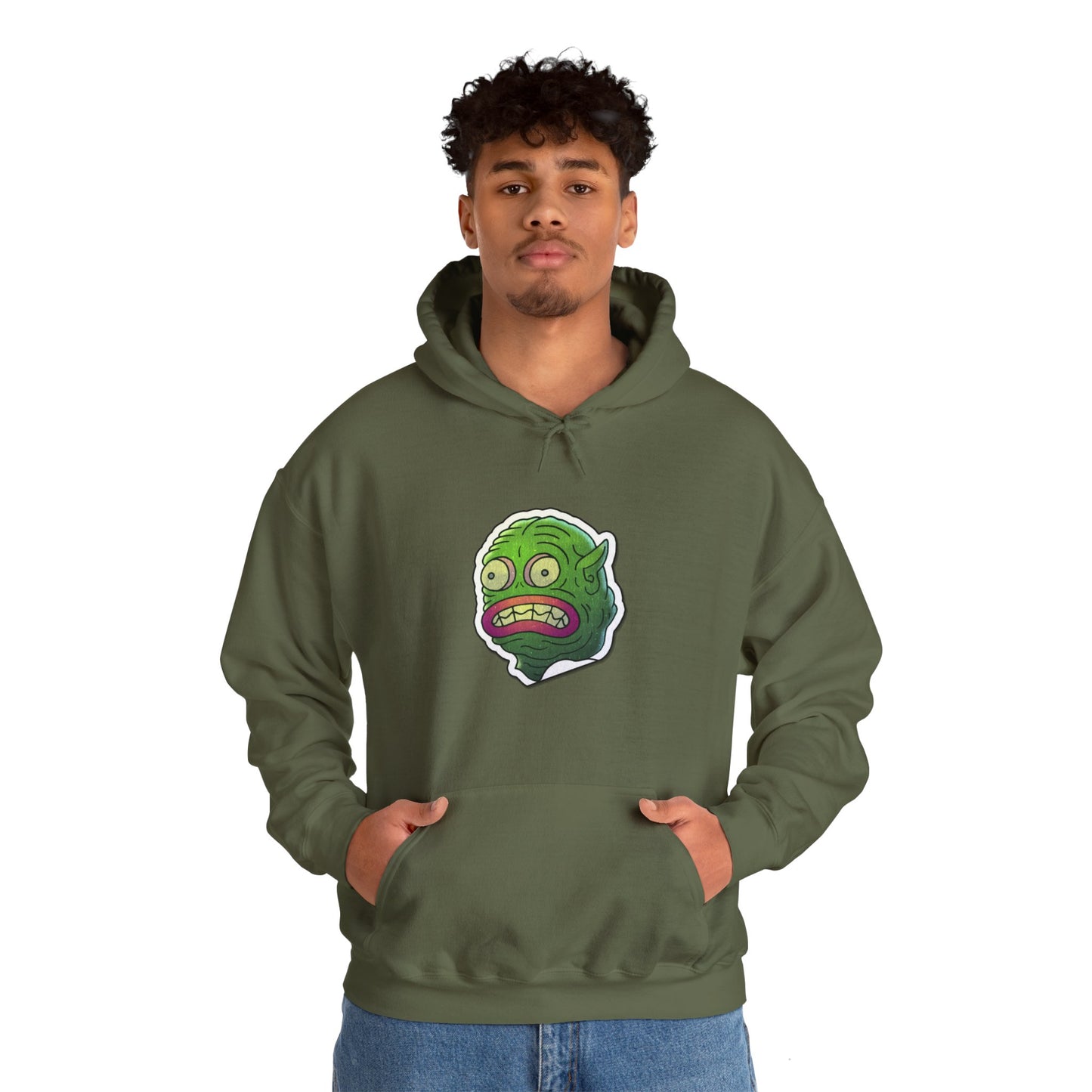Unisex Hooded Sweatshirt - Water Monster Design - ALIQUOS
