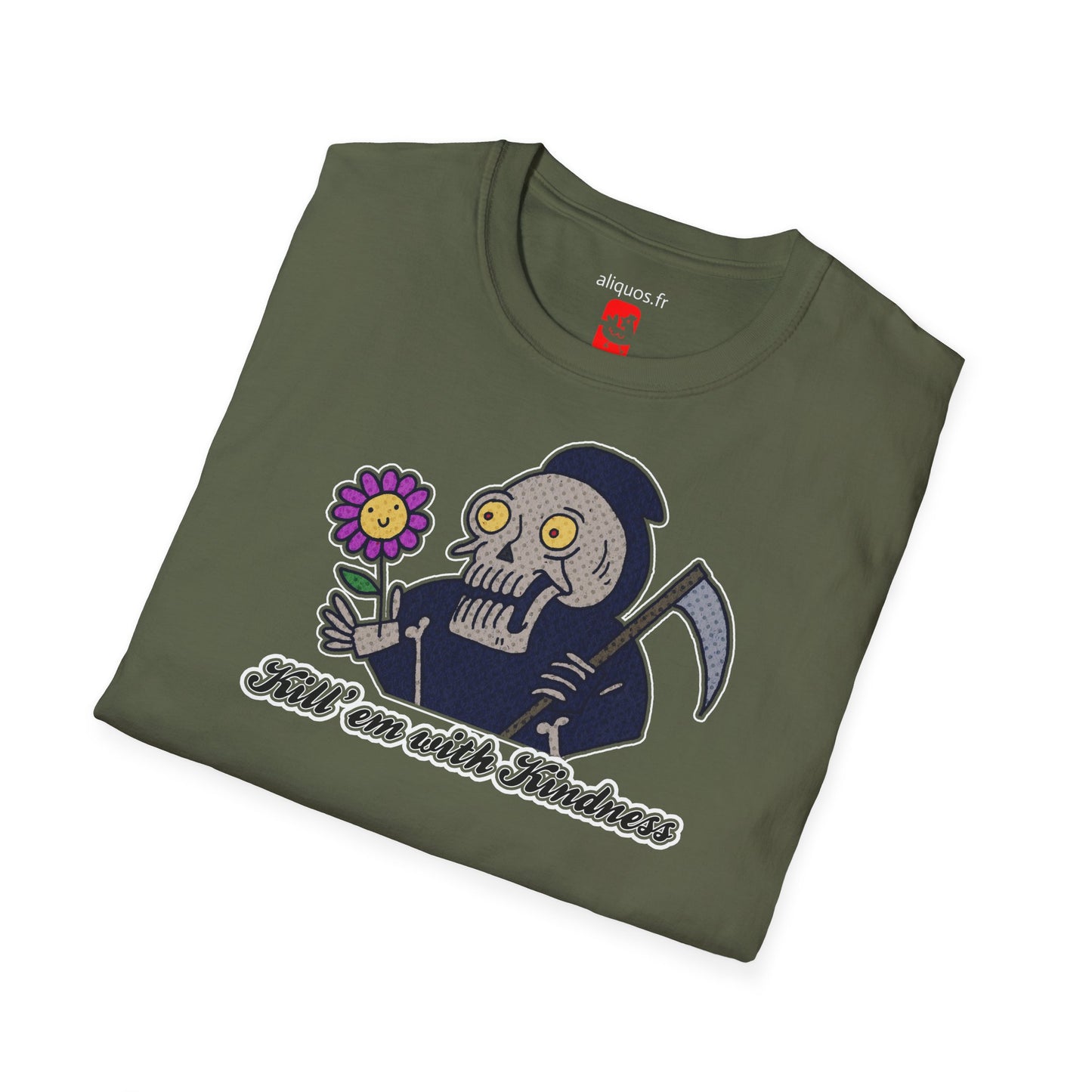Unisex Tee - Kill Them With Kindness Design - ALIQUOS