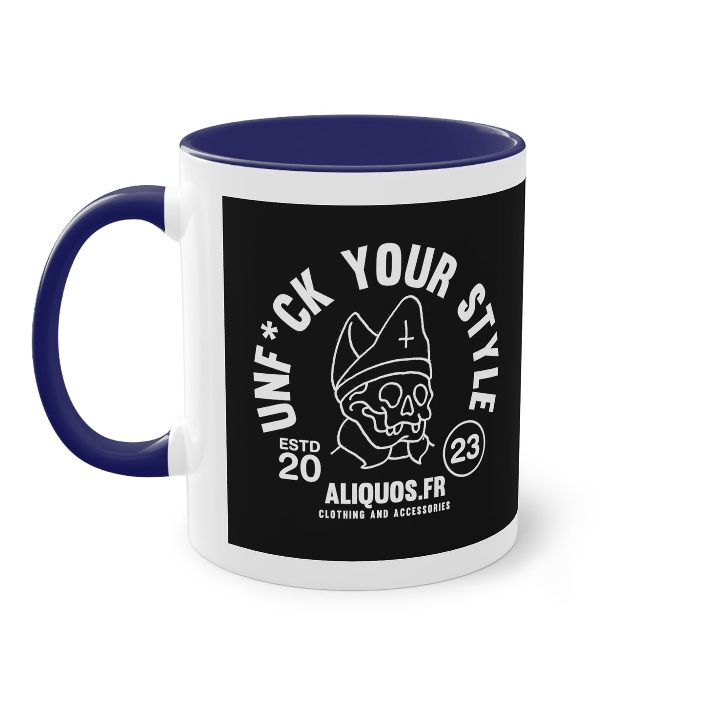 Evil Bishop Two-Tone Coffee Mug, 11oz - ALIQUOS