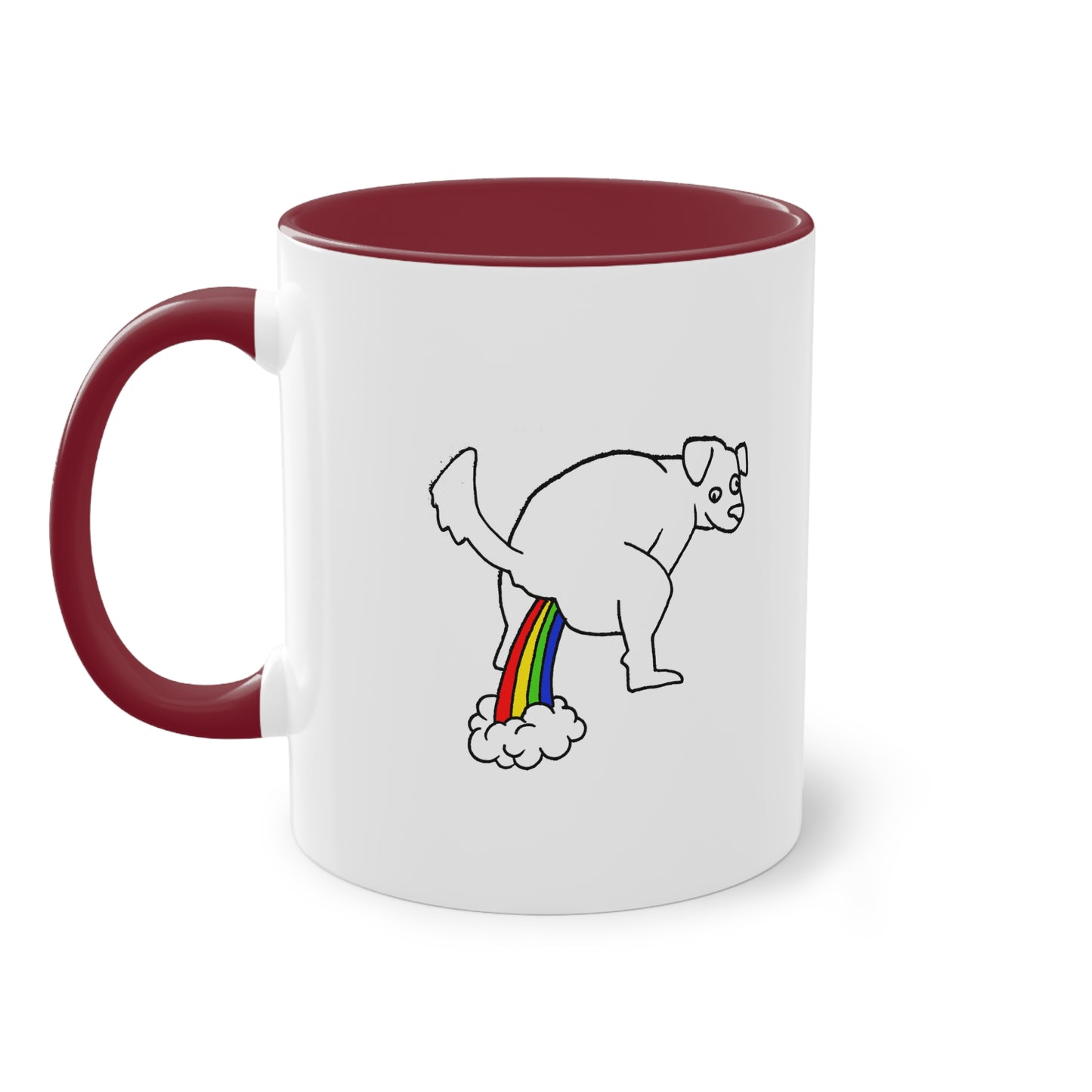Two Tone Mug - Doggy Rainbow Factory - ALIQUOS